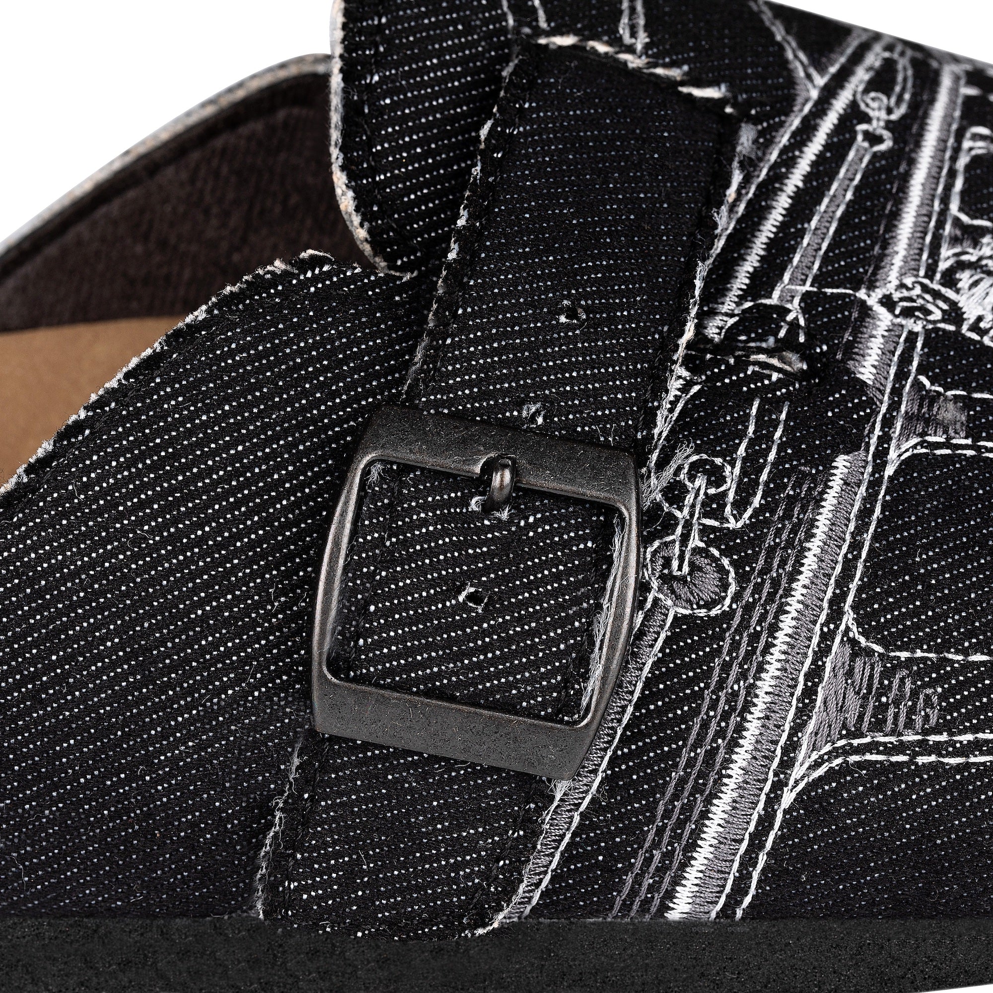 "faces" clogs black denim - Image 5