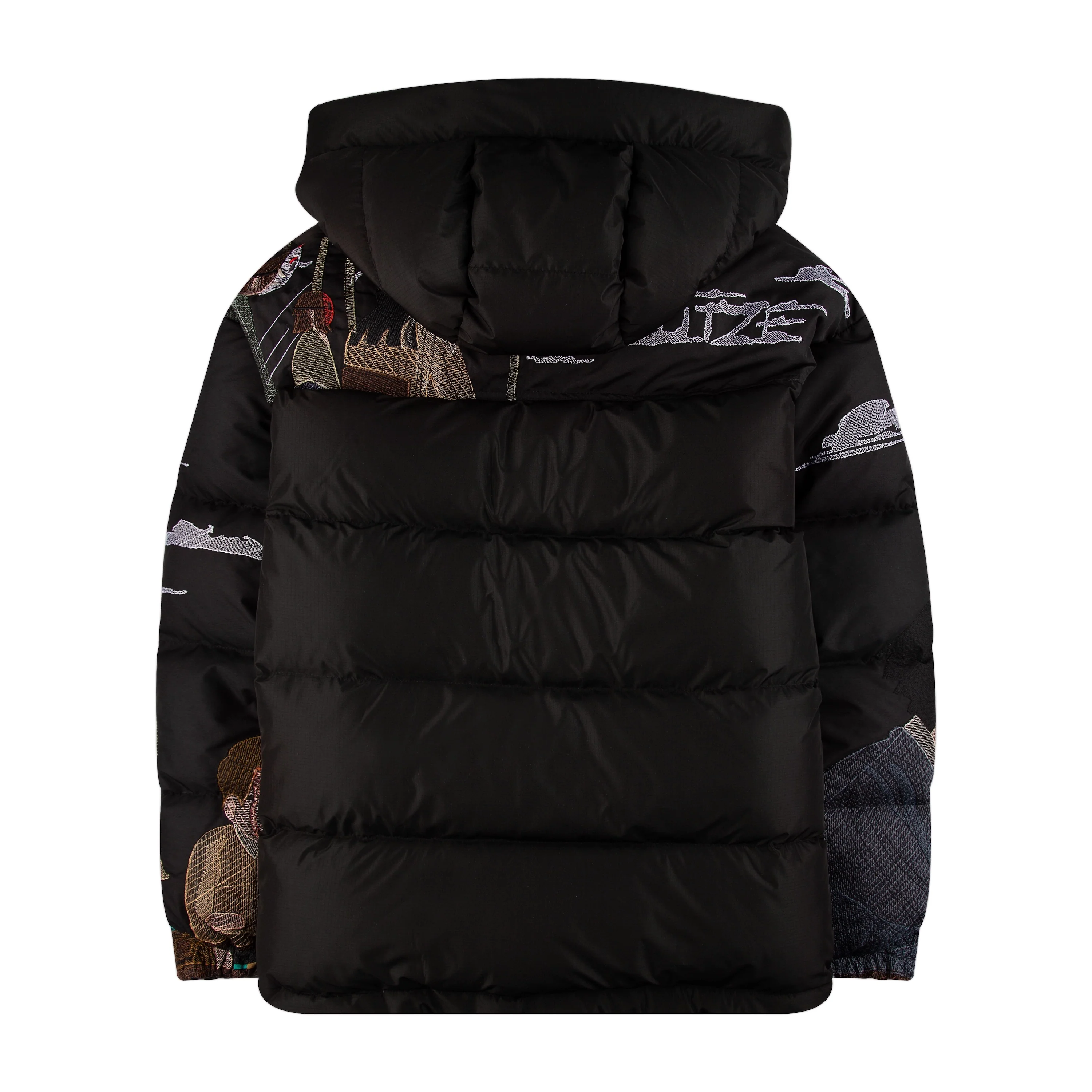 "faces" down Puffer Jacket black PREORDER - Image 3