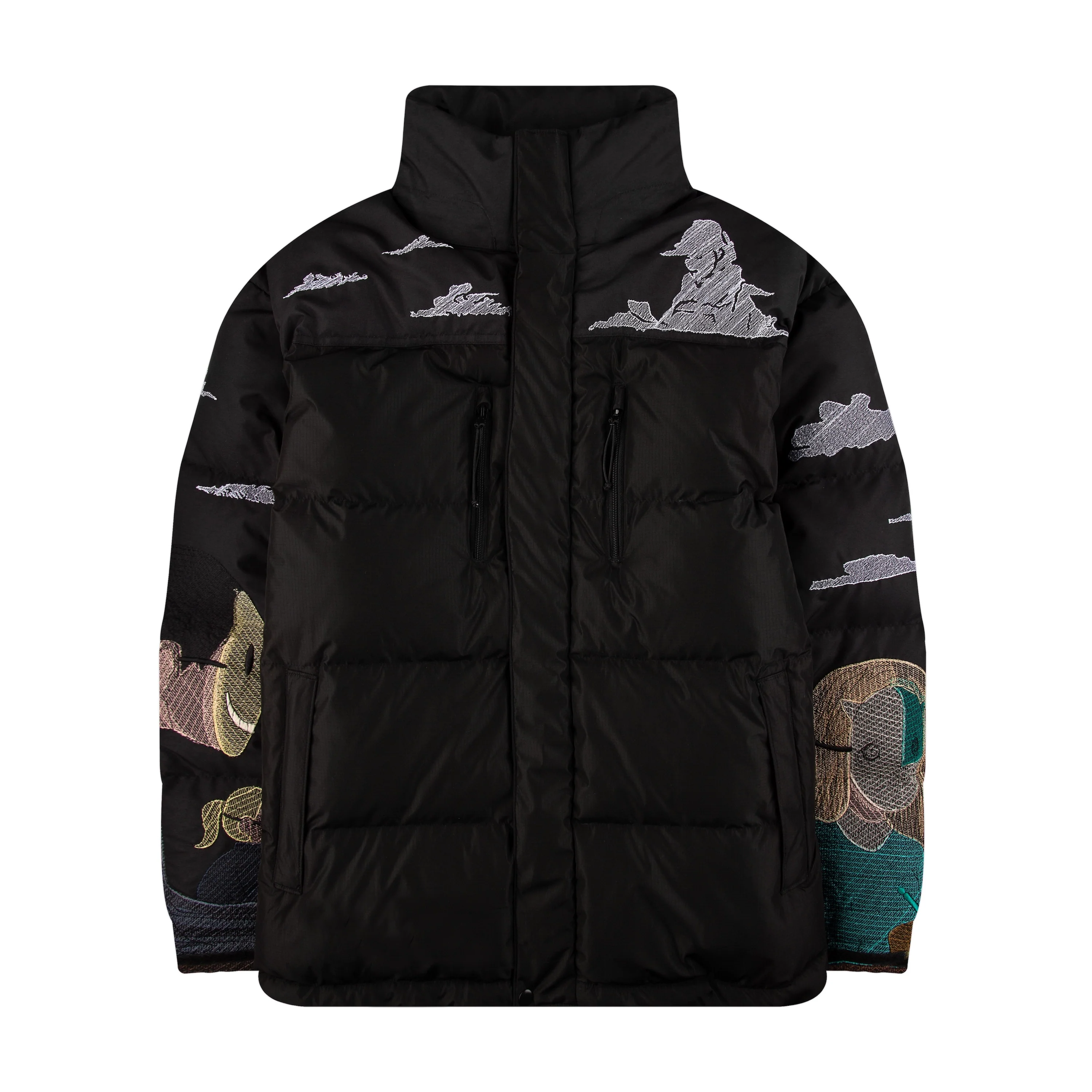 "faces" down Puffer Jacket black PREORDER - Image 6