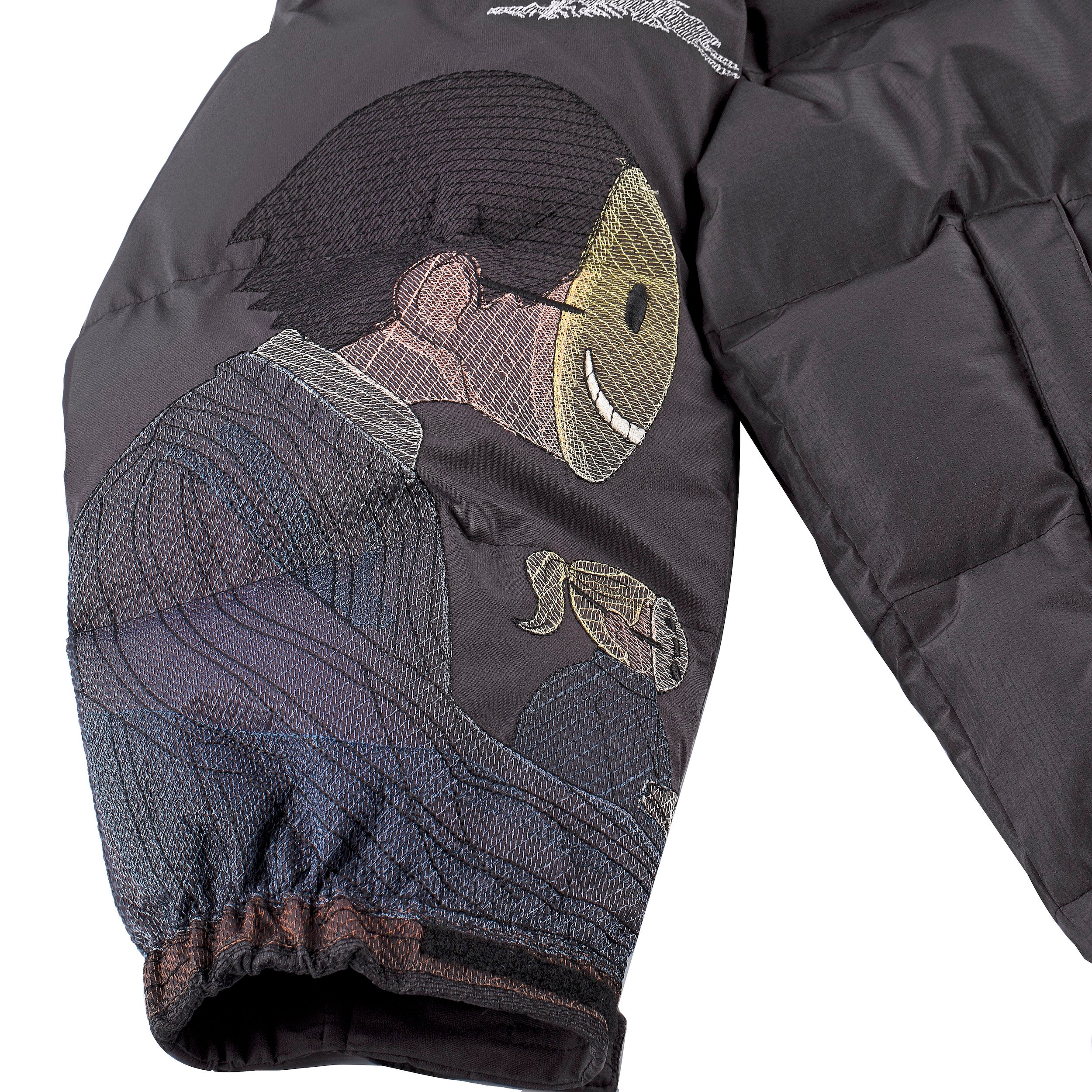 "faces" puffer jacket charcoal - Image 4