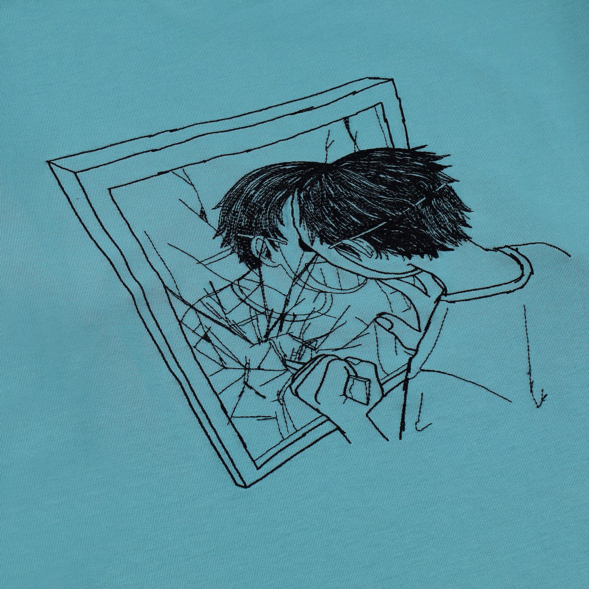 "faces" T-Shirt blue - Image 3