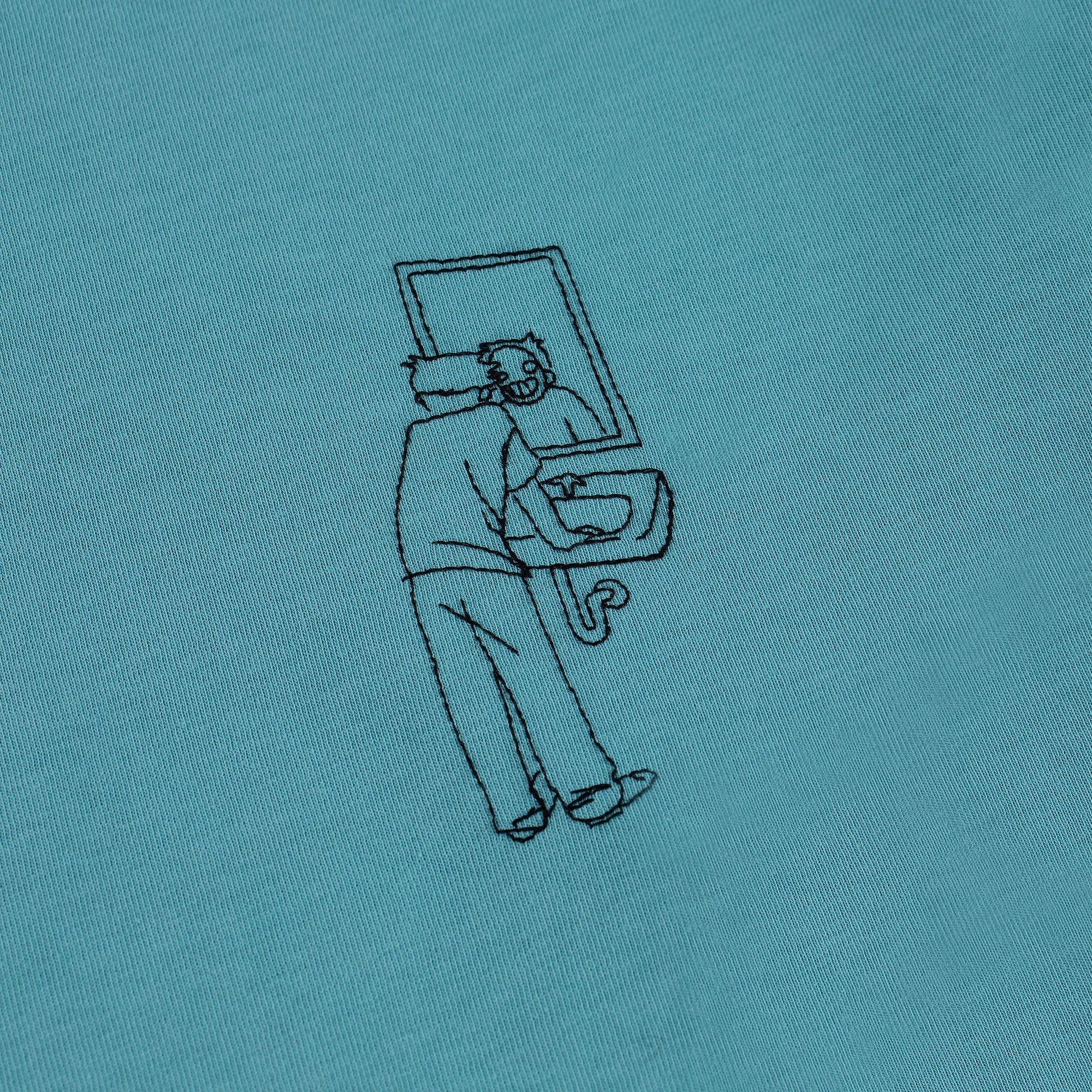 "faces" T-Shirt blue - Image 4
