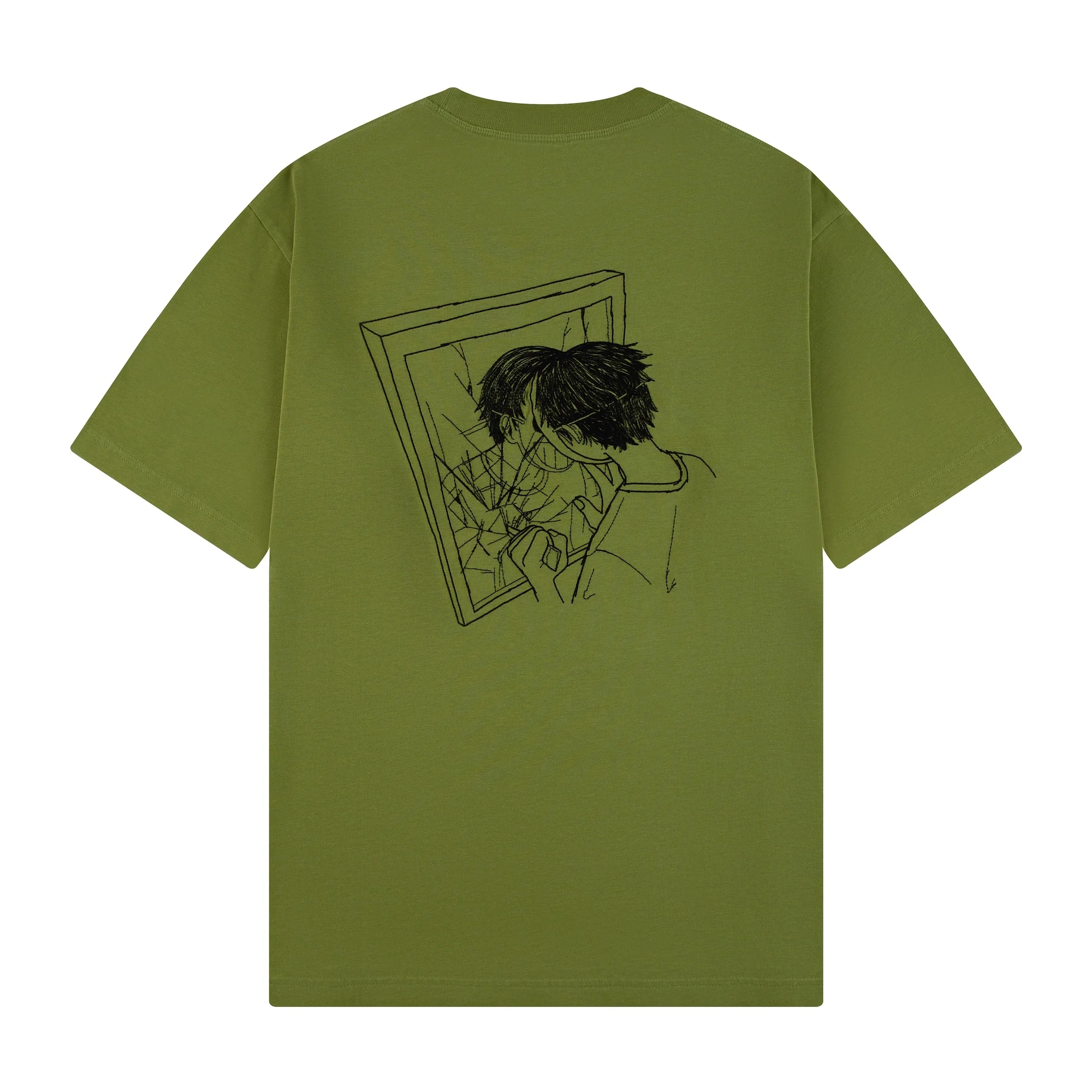 "faces" T-Shirt green - Image 2