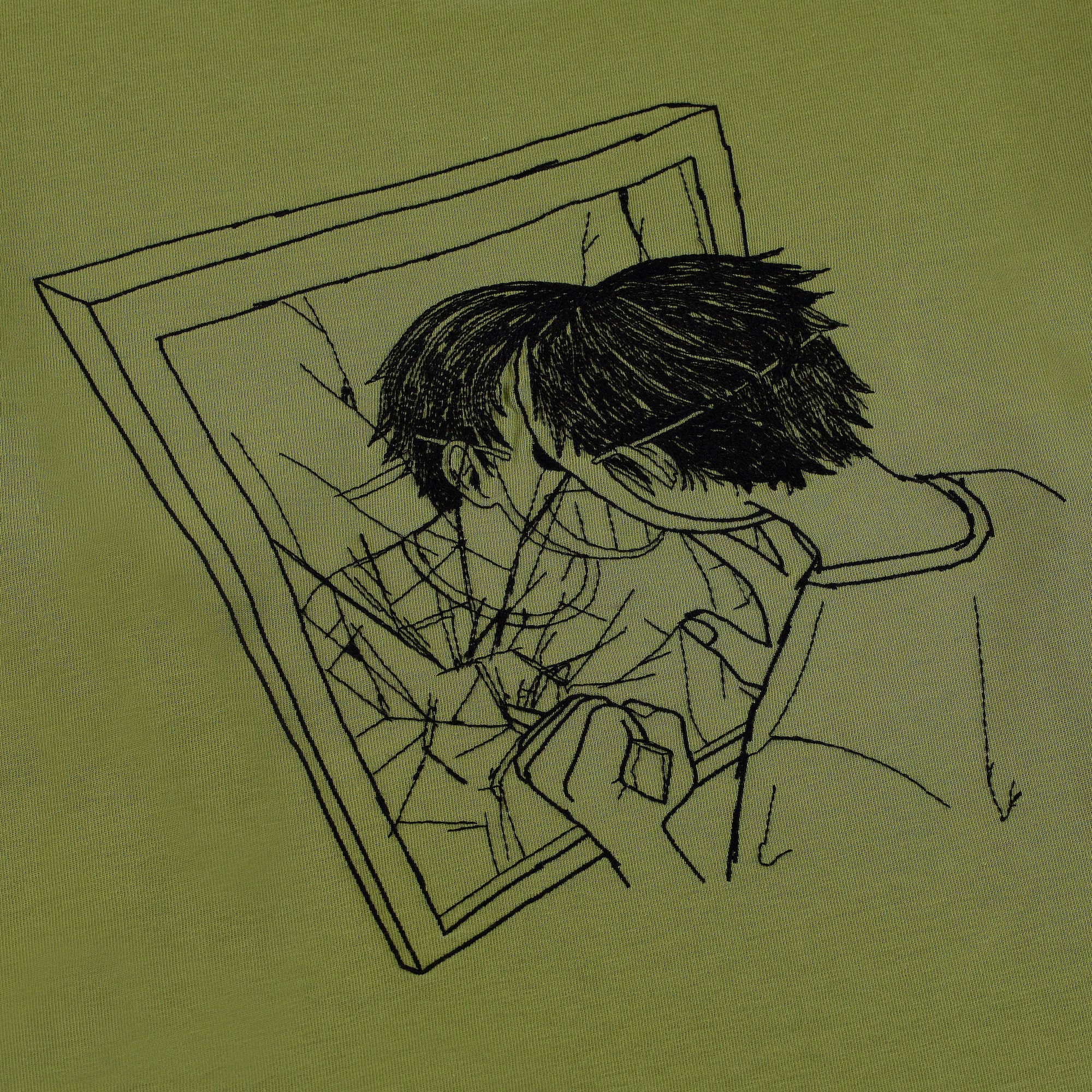 "faces" T-Shirt green - Image 3