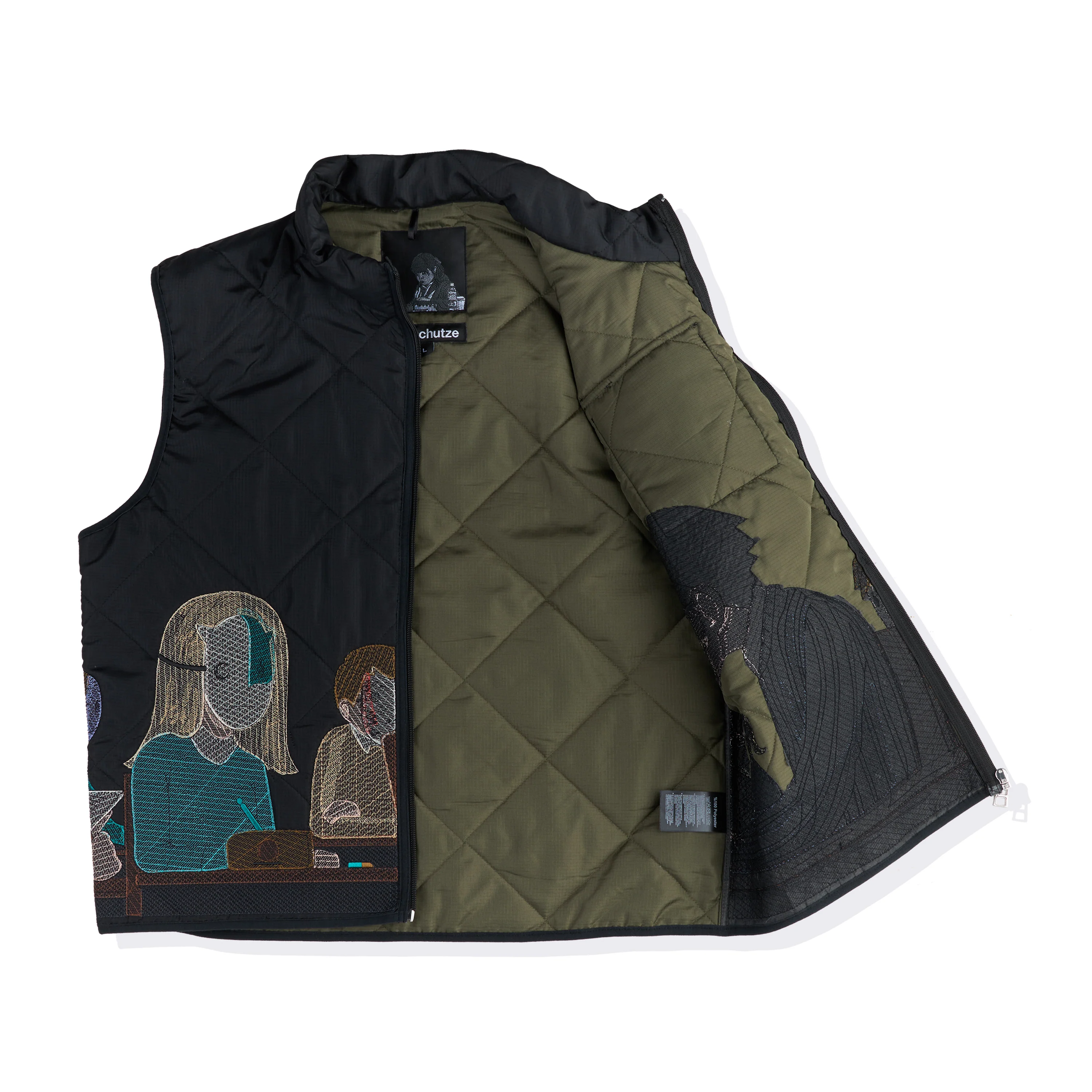 "faces v3" lightweight Vest black - Image 2