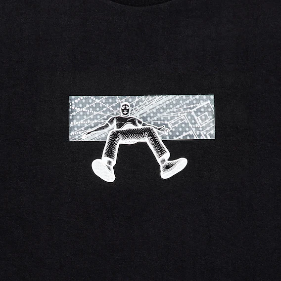 "falling man" T-Shirt black - Image 2