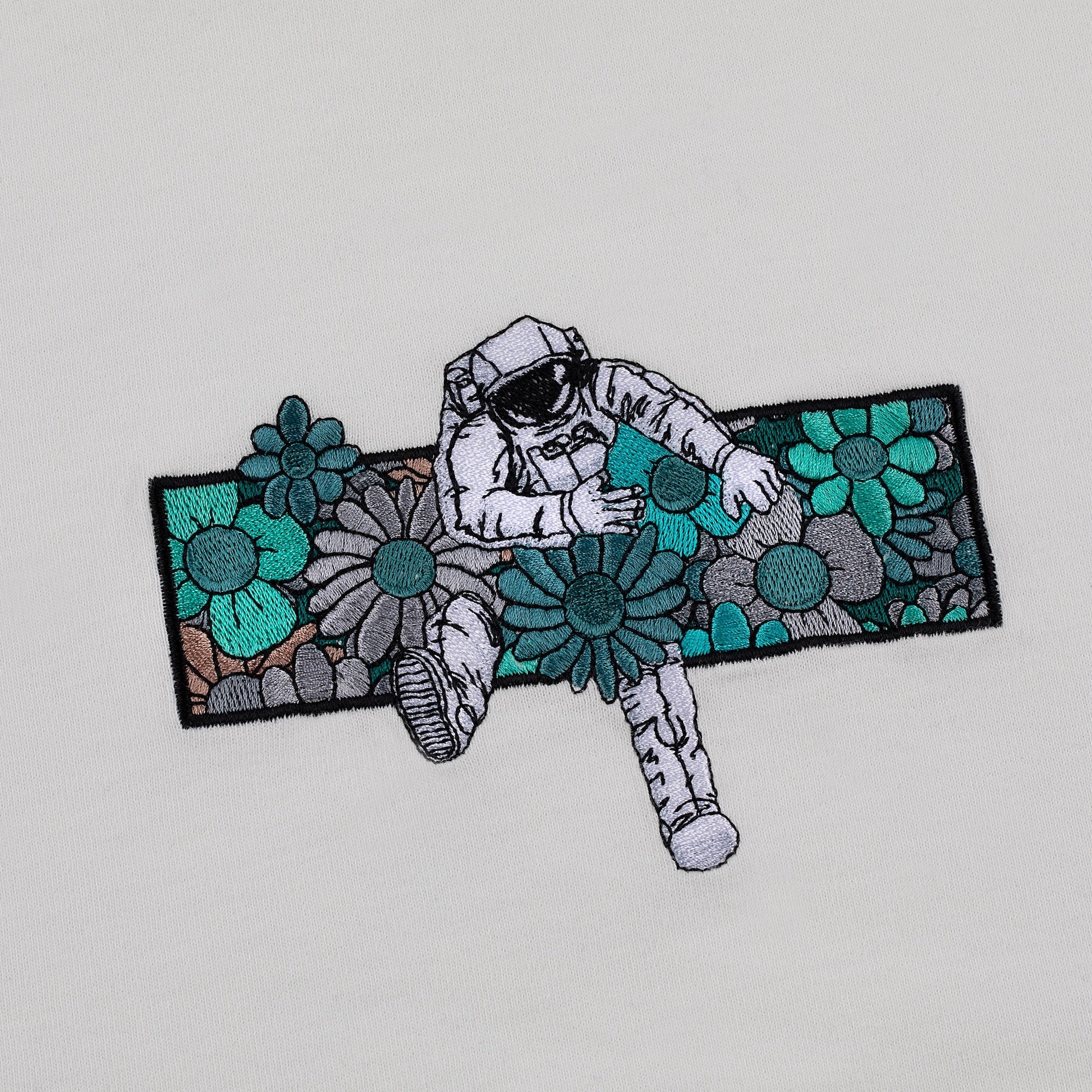 "flowers" T-Shirt white - Image 3