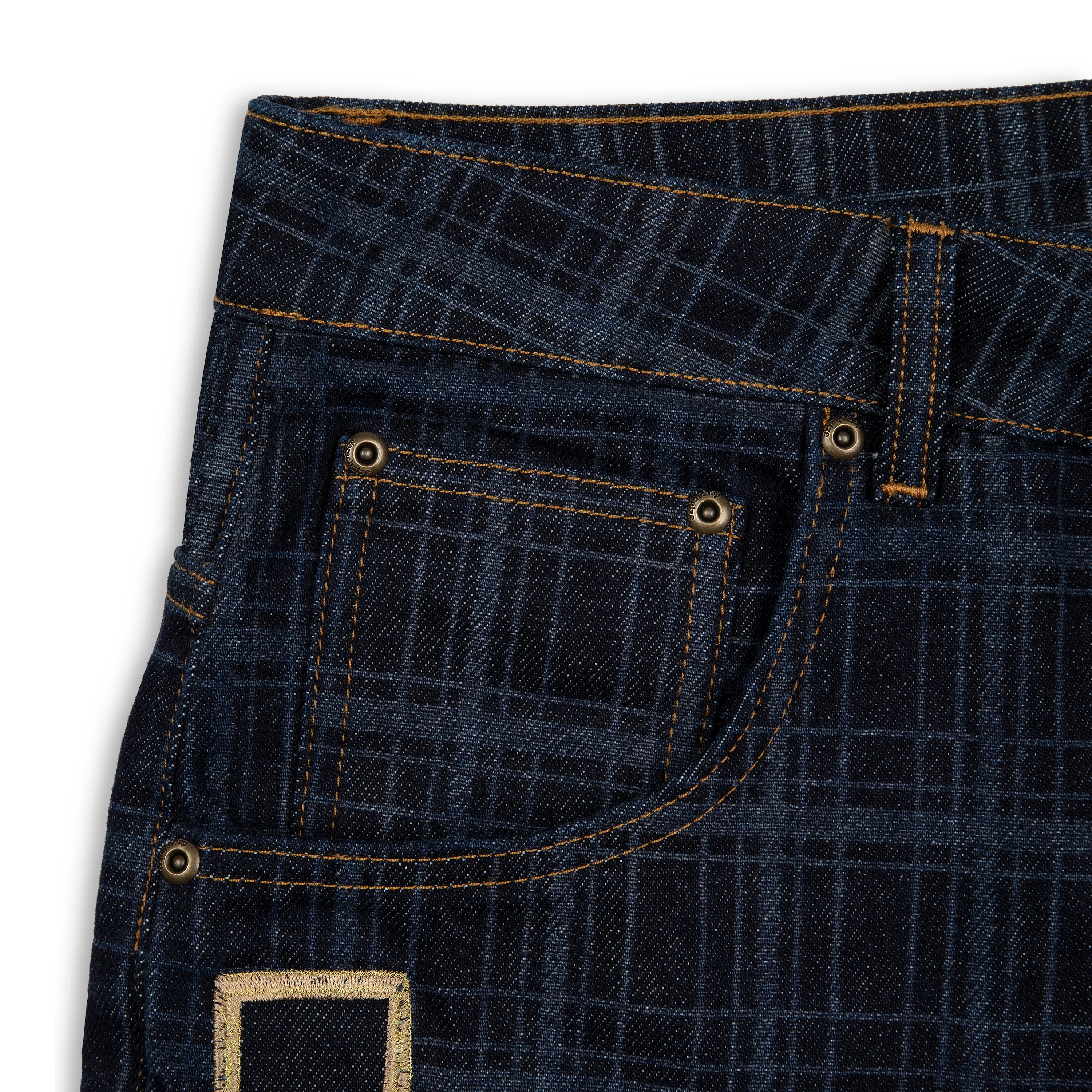 "gallery" laser printed Denim - Image 4