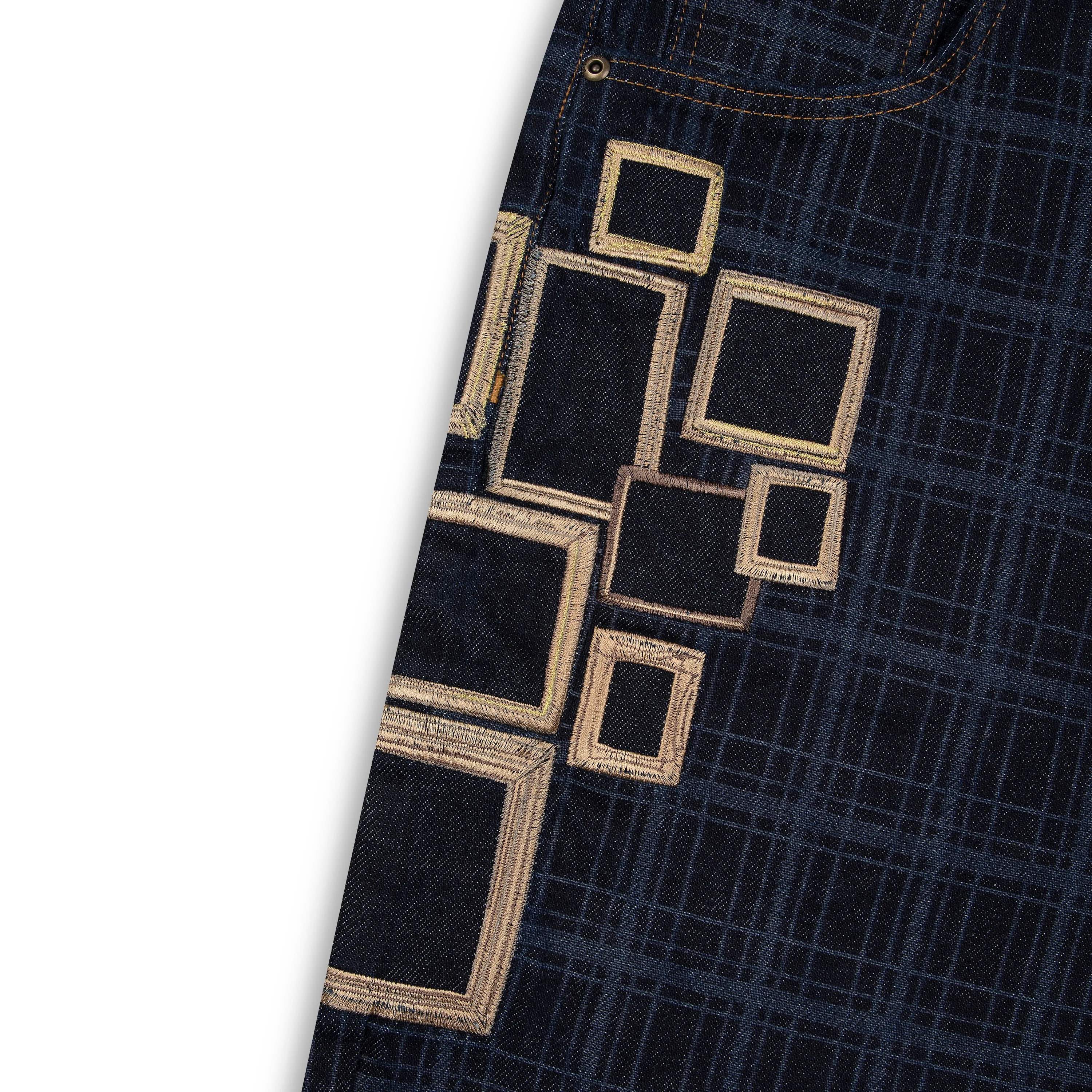 "gallery" laser printed Denim - Image 5