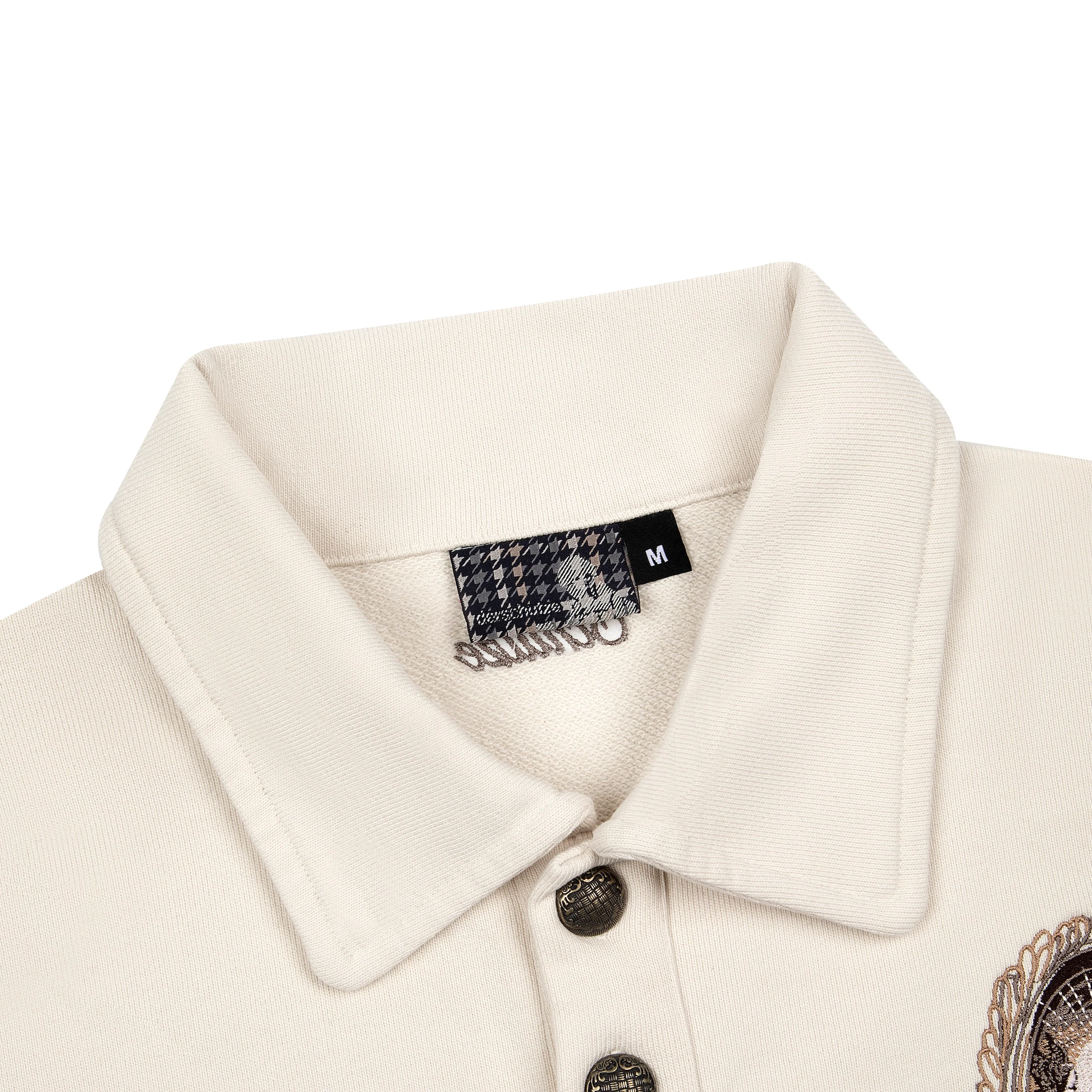 "gallery" layered Polo Sweatshirt creme - Image 3