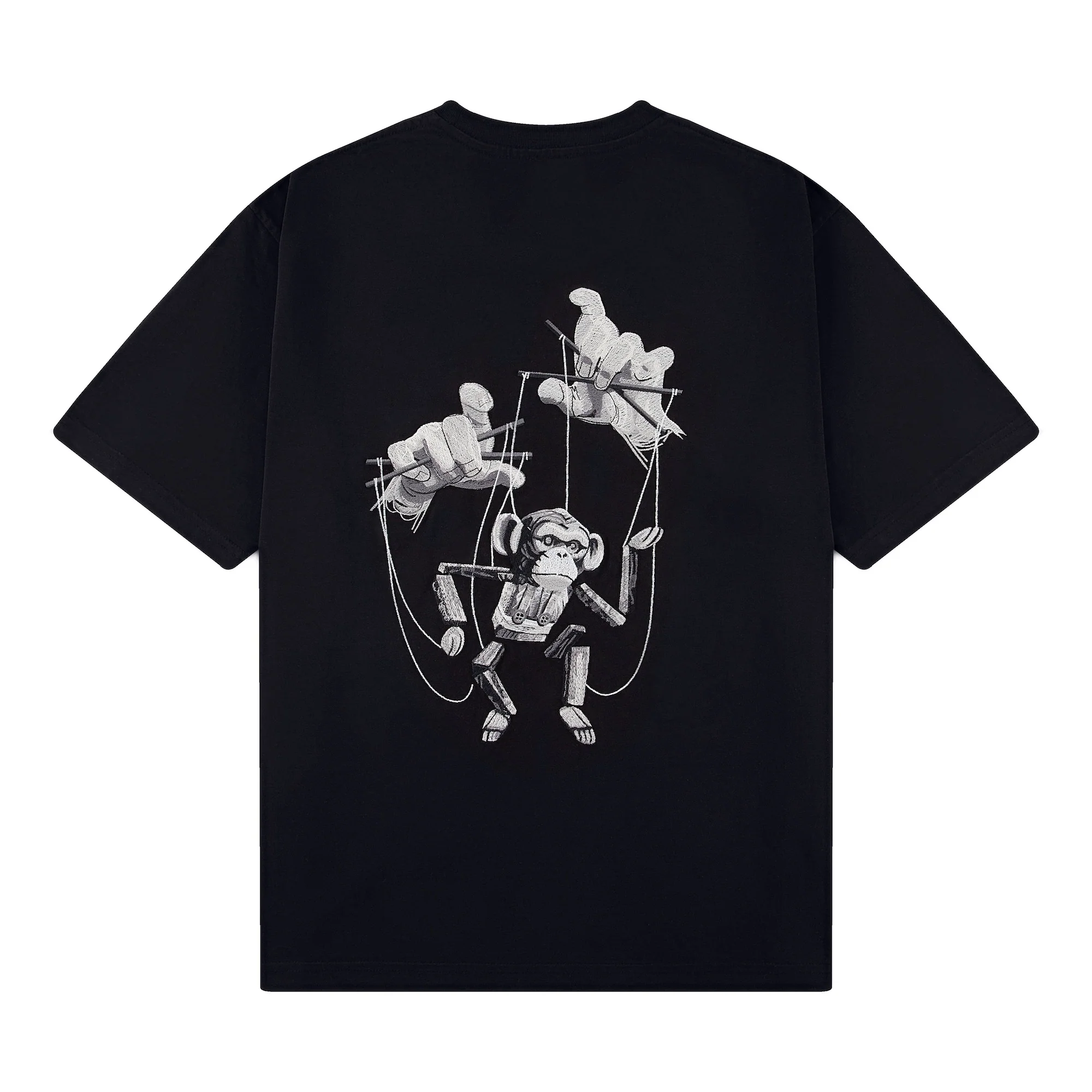 "gaming monkey v2" T-Shirt black - Image 2
