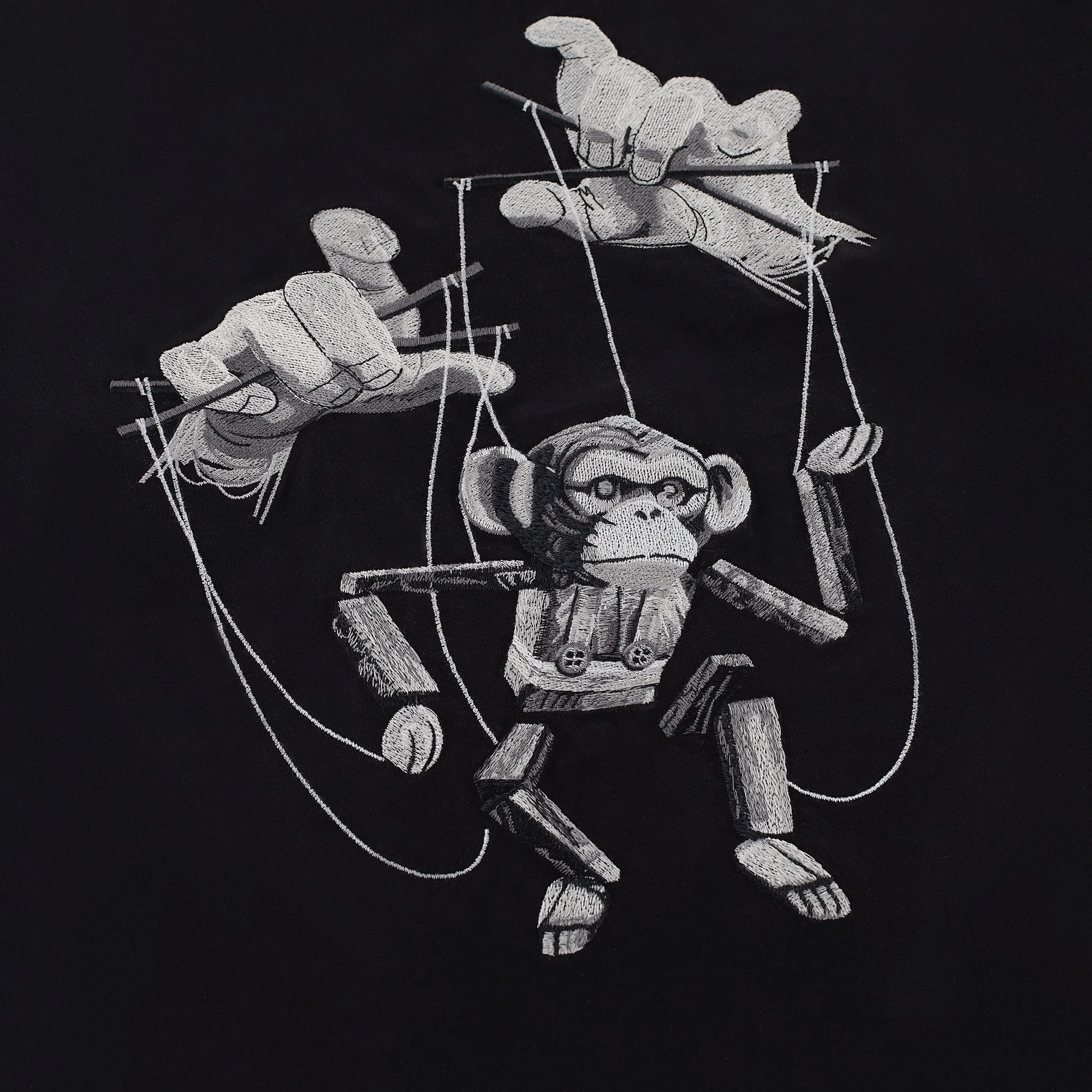 "gaming monkey v2" T-Shirt black - Image 5