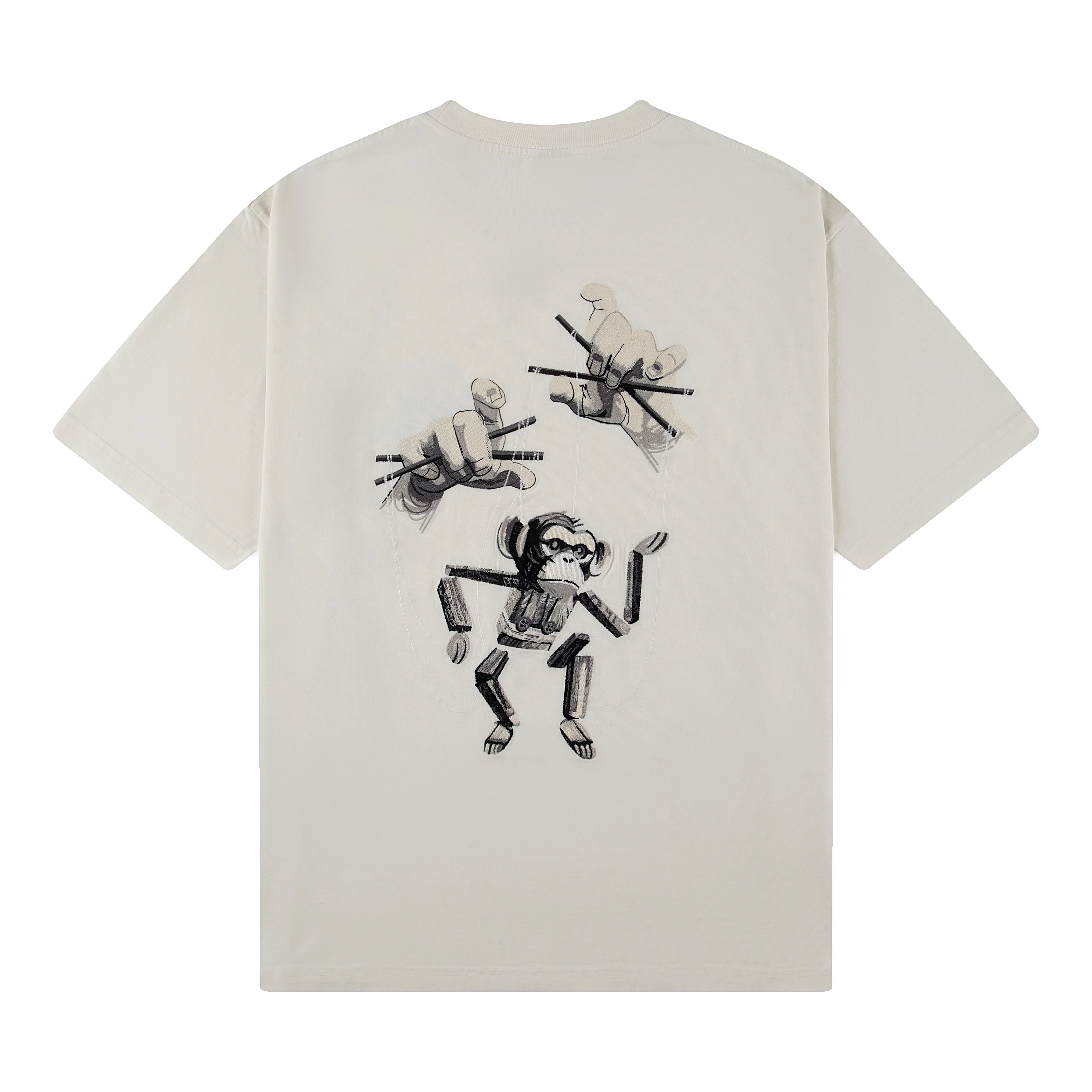 "gaming monkey v2" T-Shirt off white - Image 2