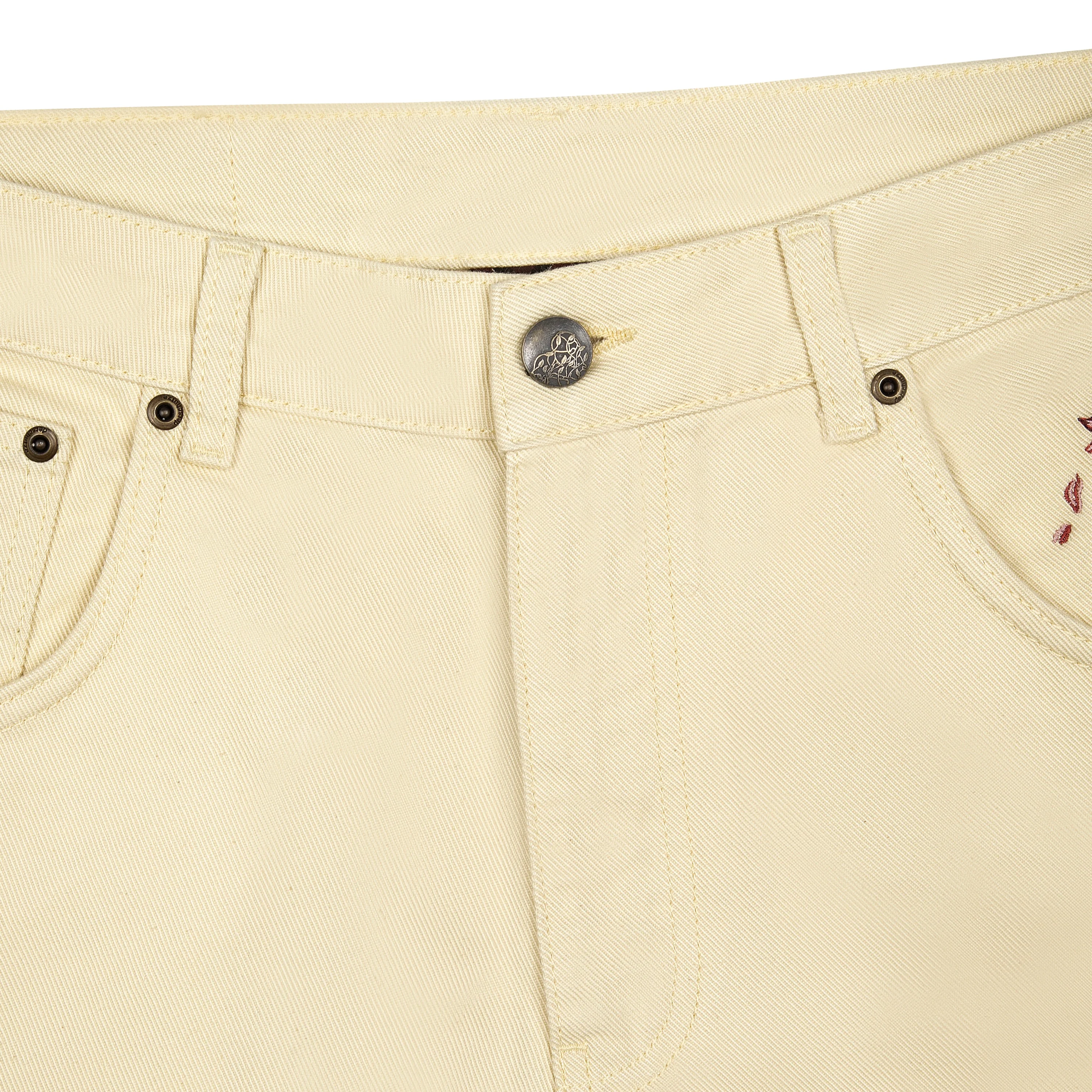 "garden of eden" Denim butter yellow - Image 3