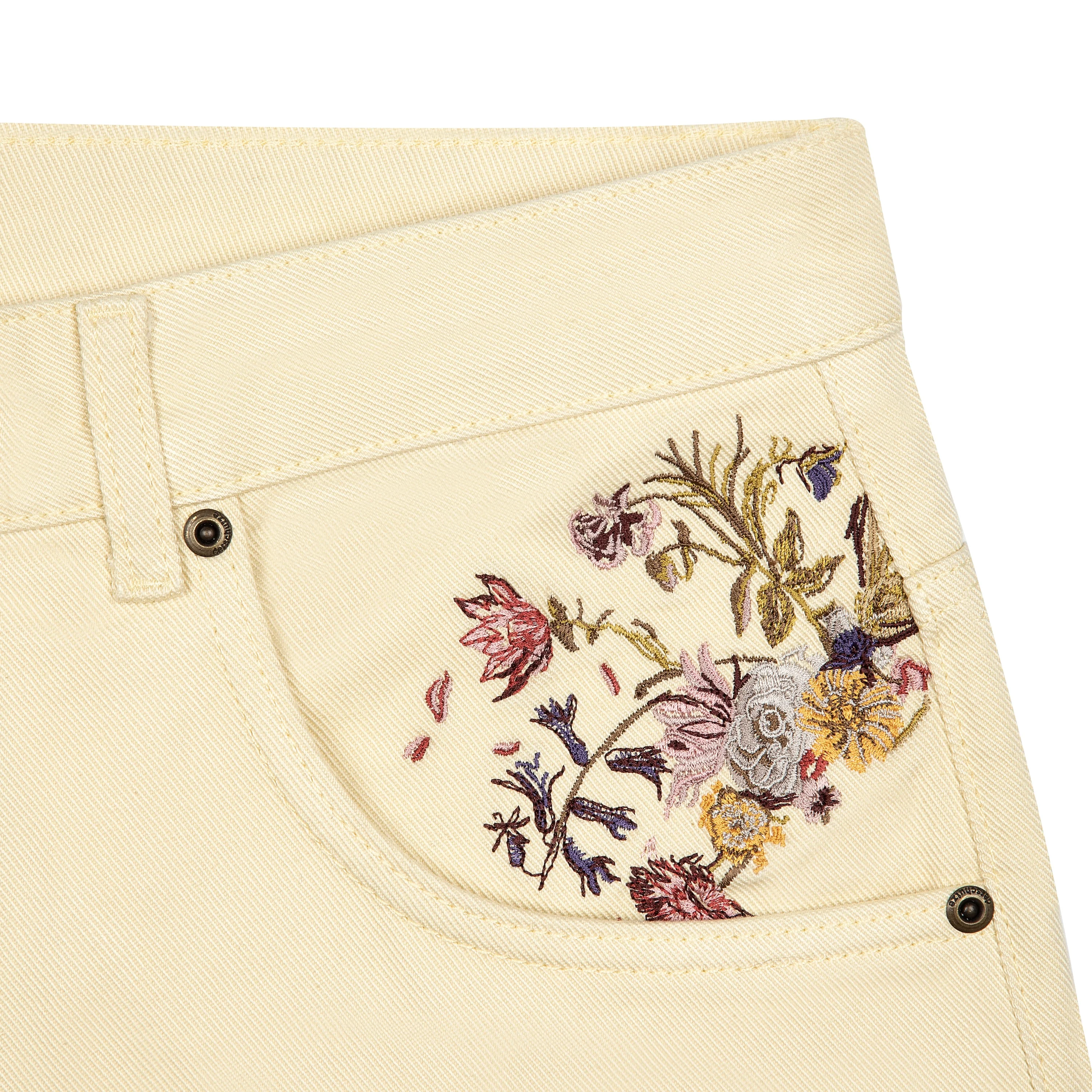 "garden of eden" Denim butter yellow - Image 5