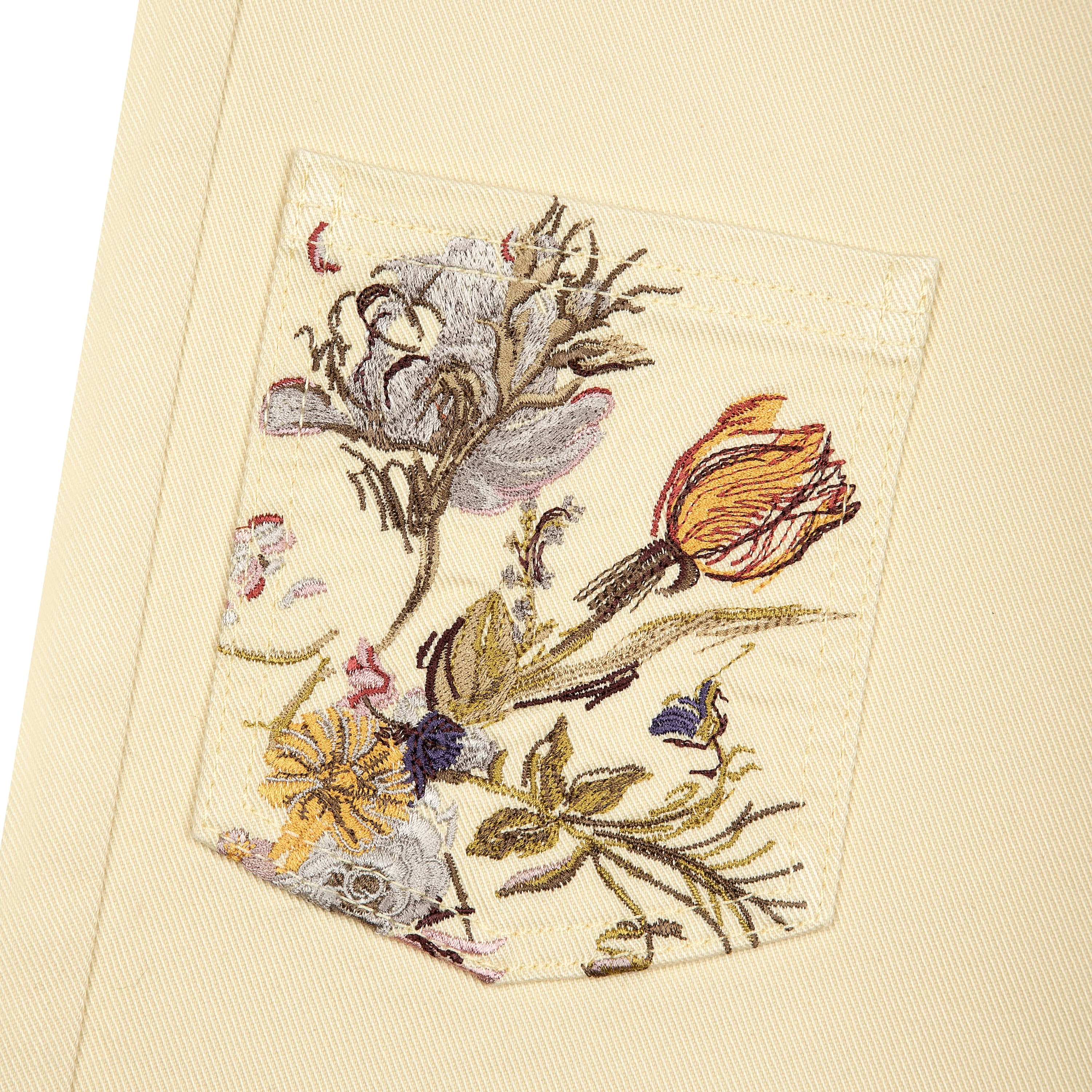"garden of eden" Denim butter yellow - Image 6