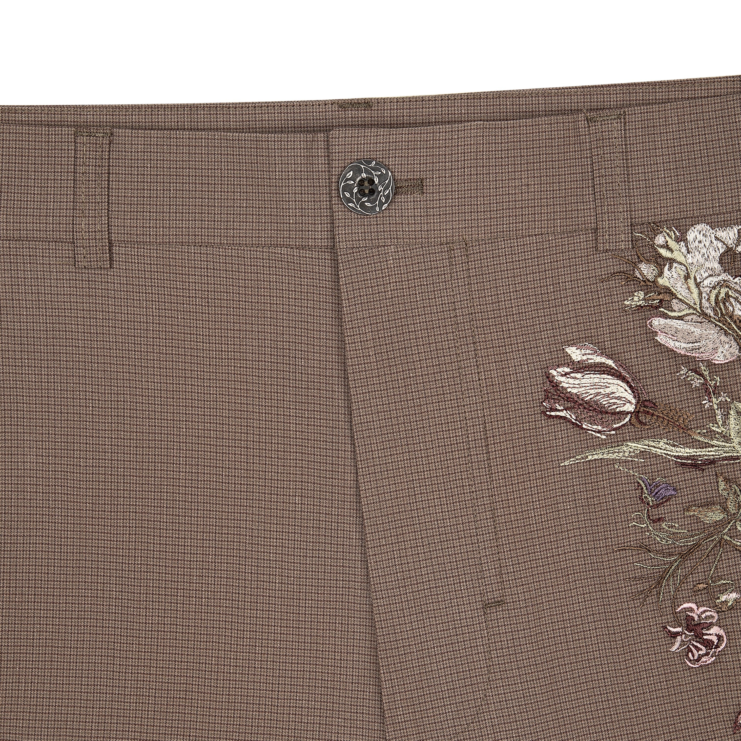 "garden of eden" plaid patterned Trousers - Image 3