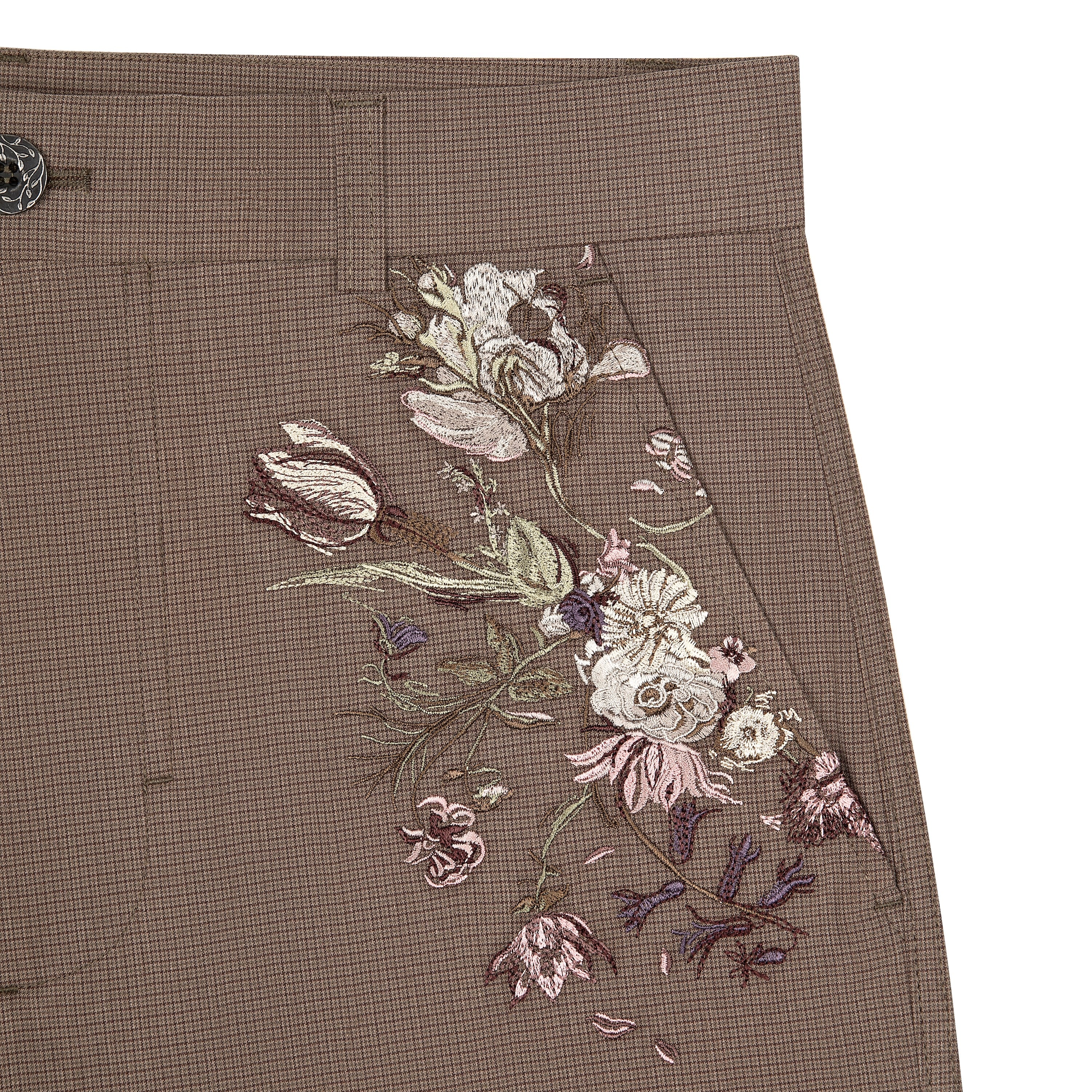 "garden of eden" plaid patterned Trousers - Image 4