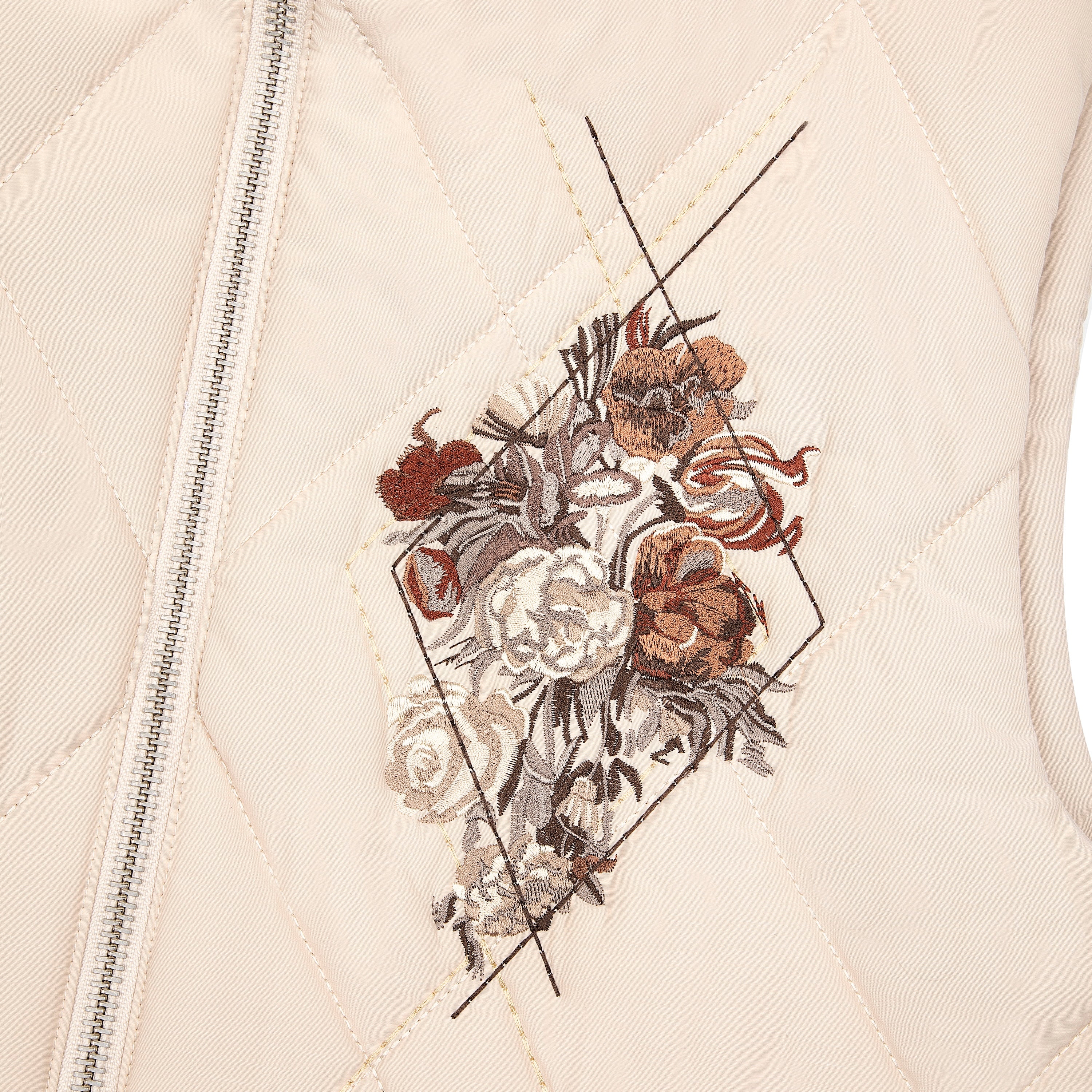 "garden of eden" Vest puffer beige - Image 4