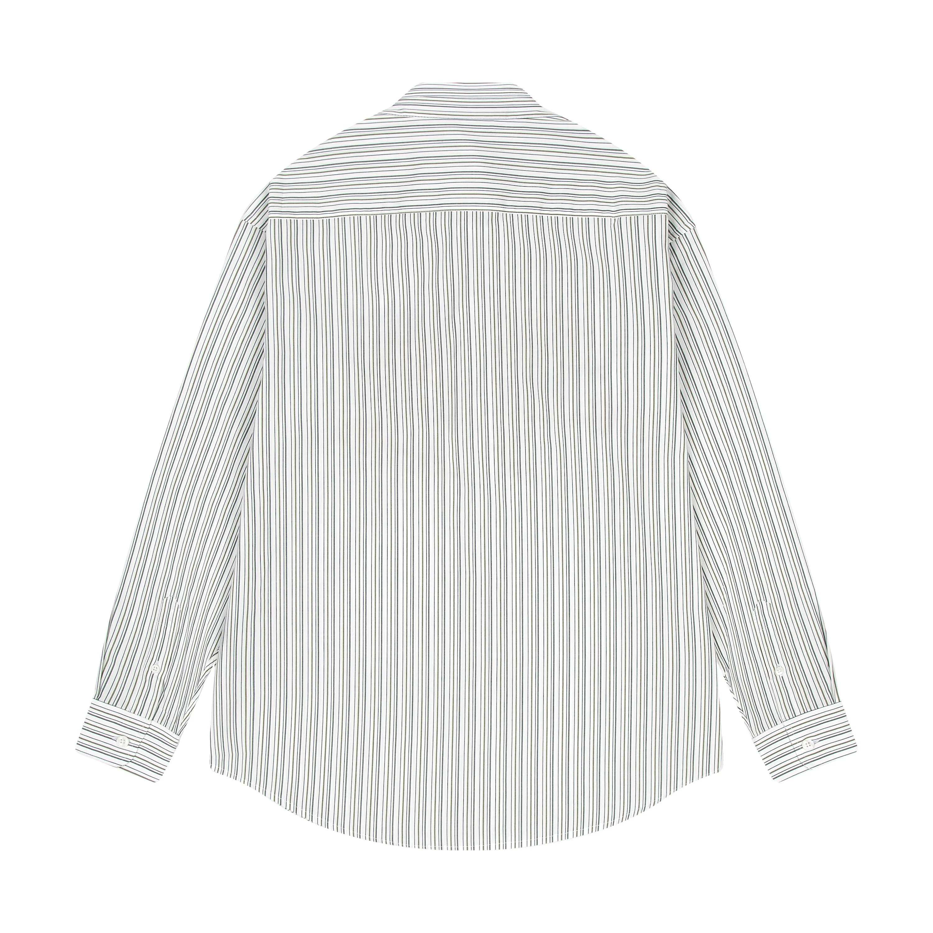 "garden of eden" white-green striped Shirt - Image 2