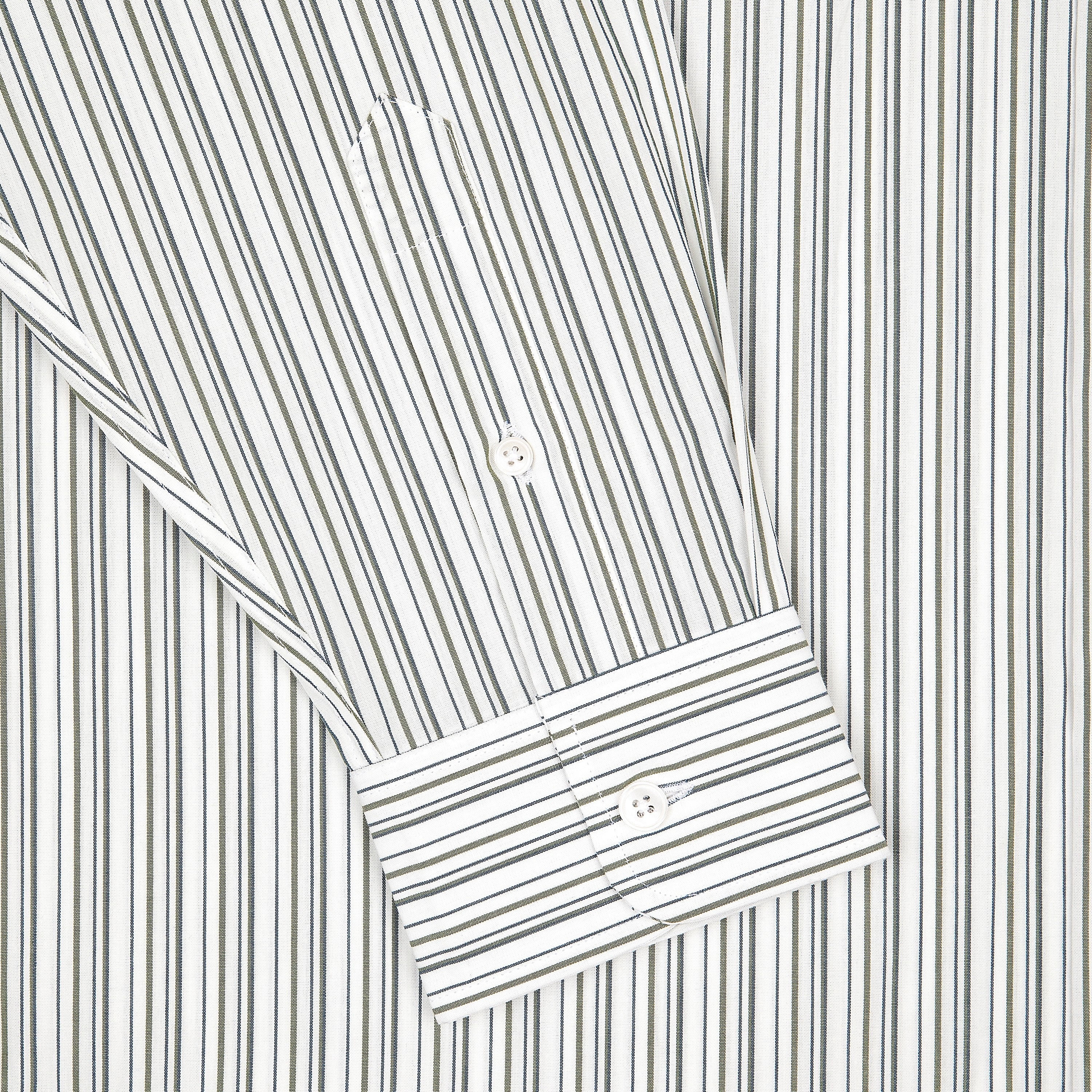 "garden of eden" white-green striped Shirt - Image 6