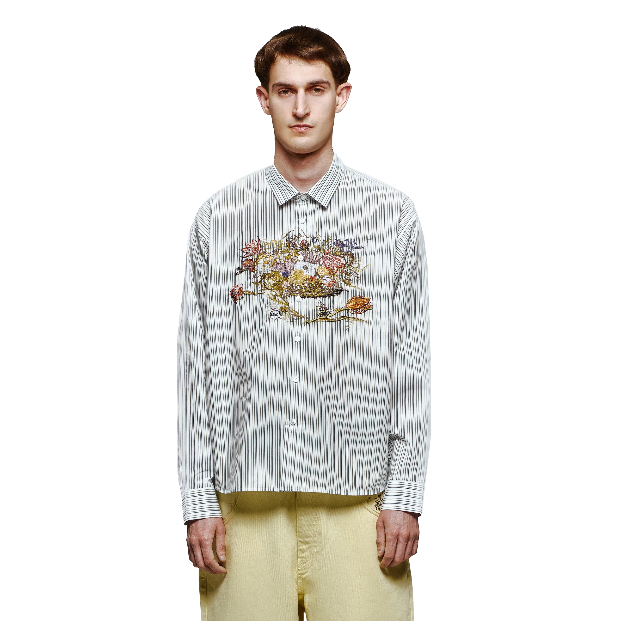 "garden of eden" white-green striped Shirt - Image 7