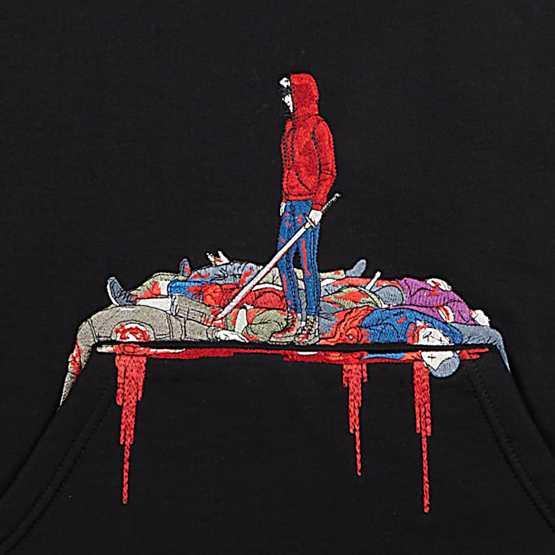 "halloween massacre" Hoodie black - Image 2