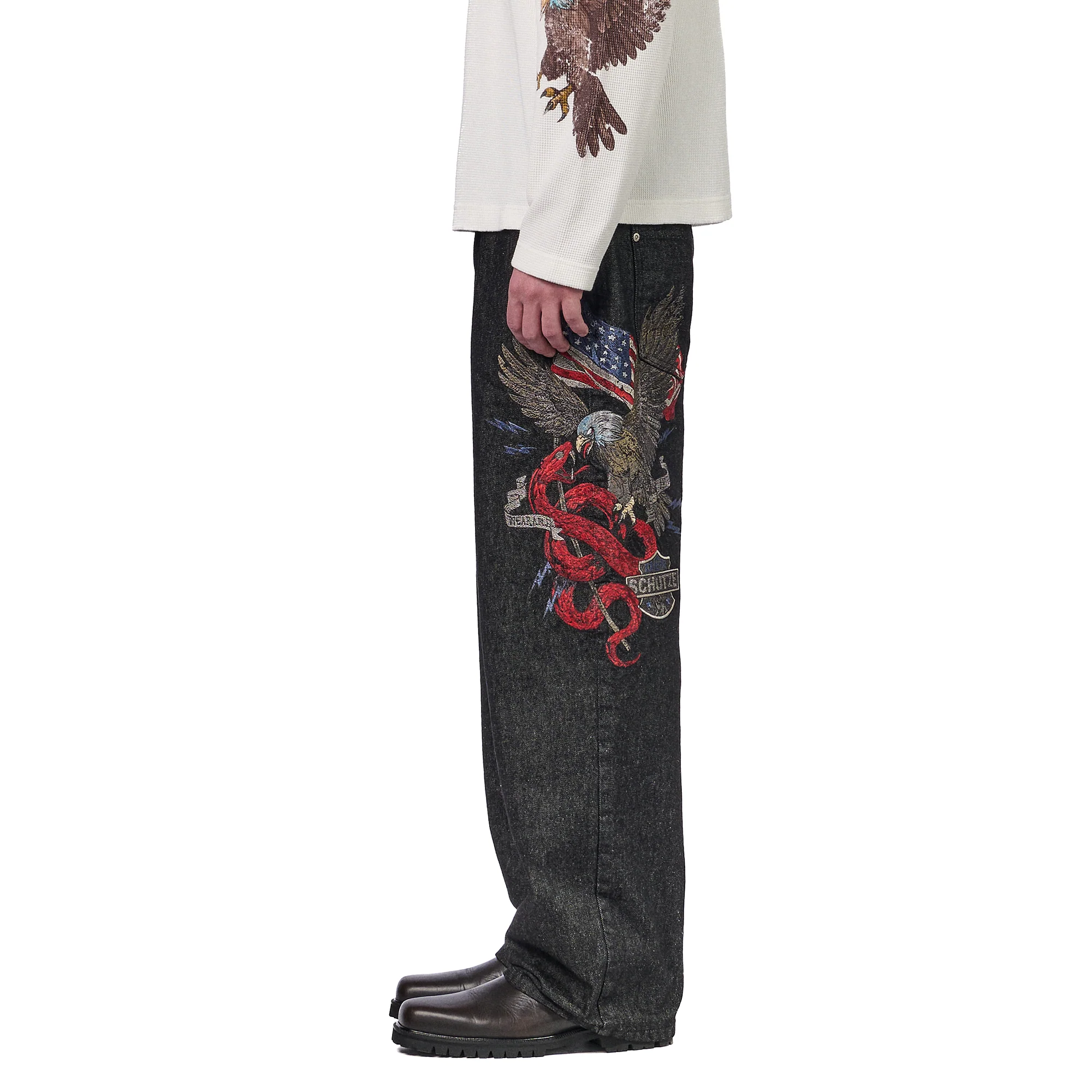 "hellboy" black raw Denim - Image 10