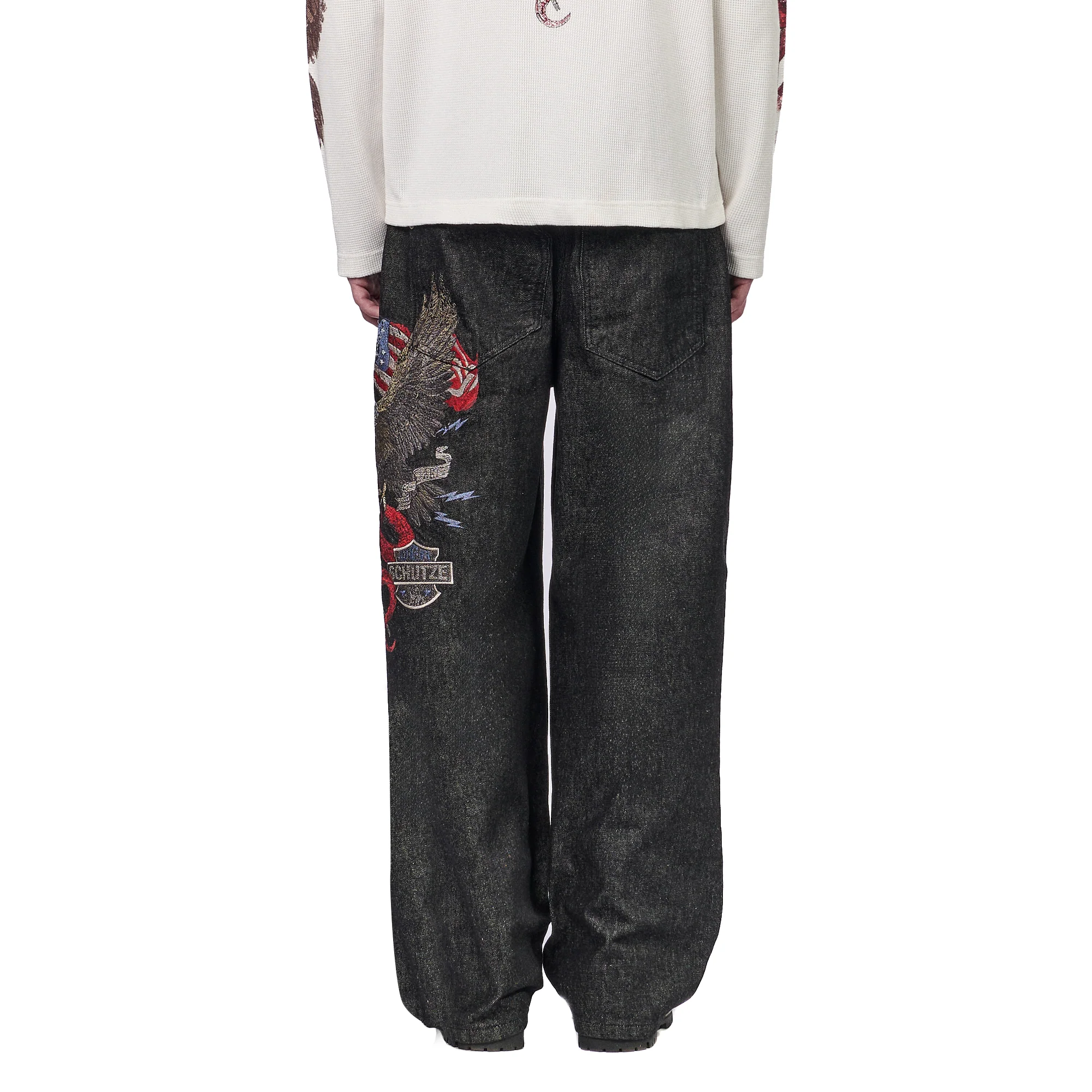 "hellboy" black raw Denim - Image 11