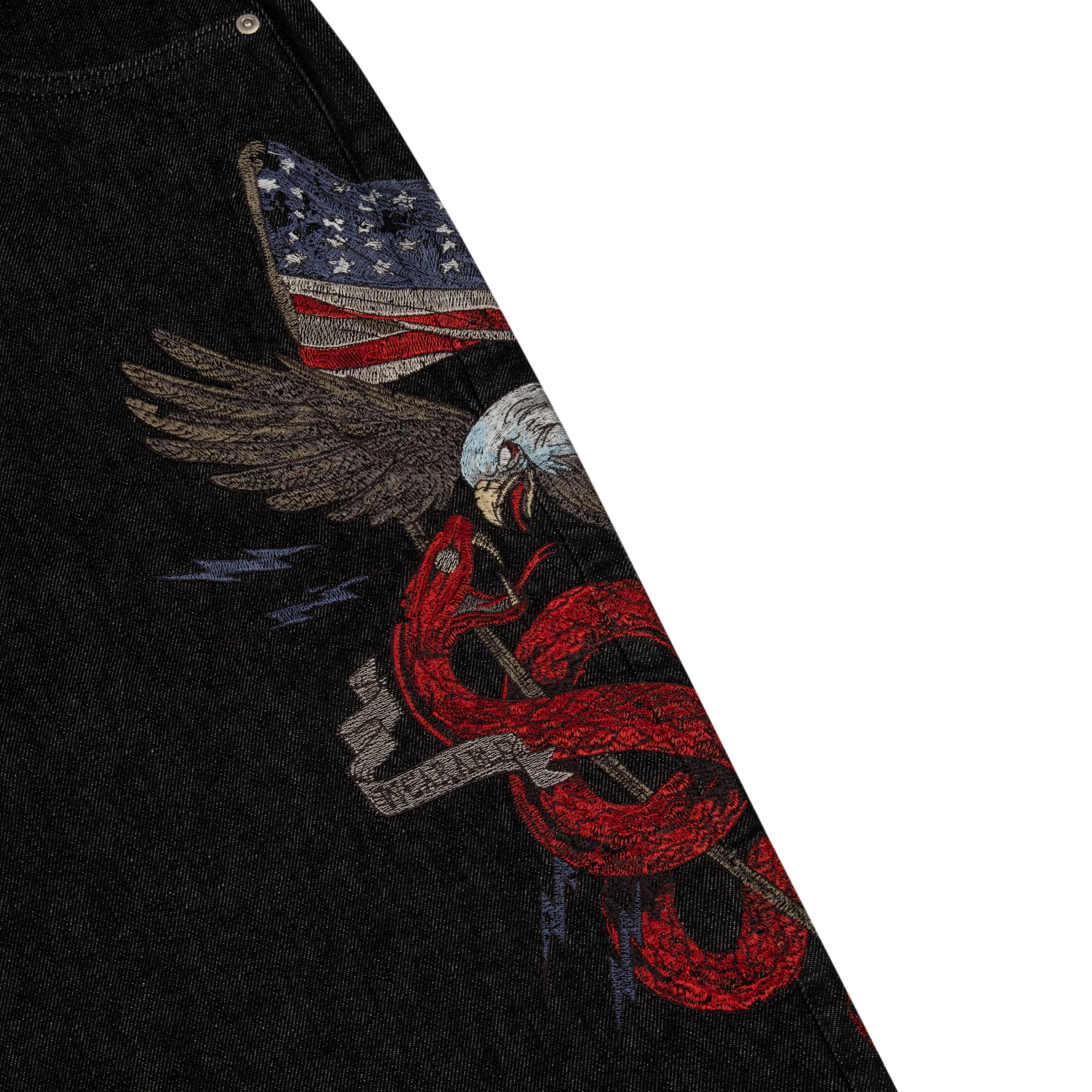 "hellboy" black raw Denim - Image 5