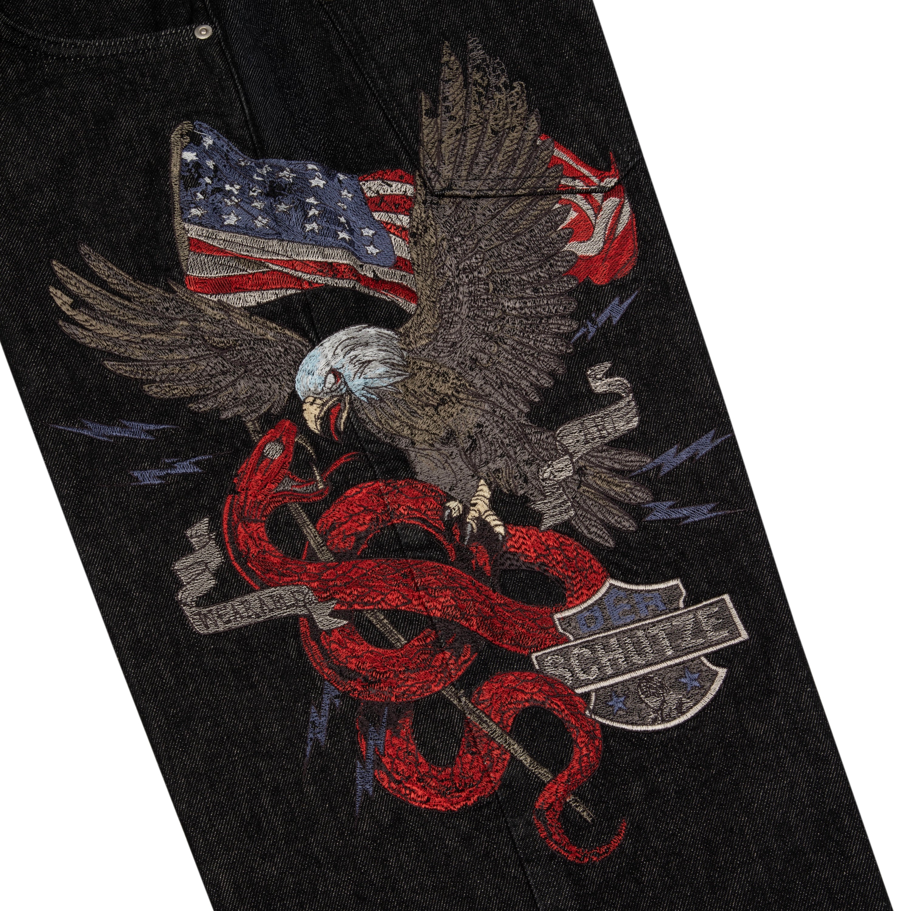 "hellboy" black raw Denim - Image 7