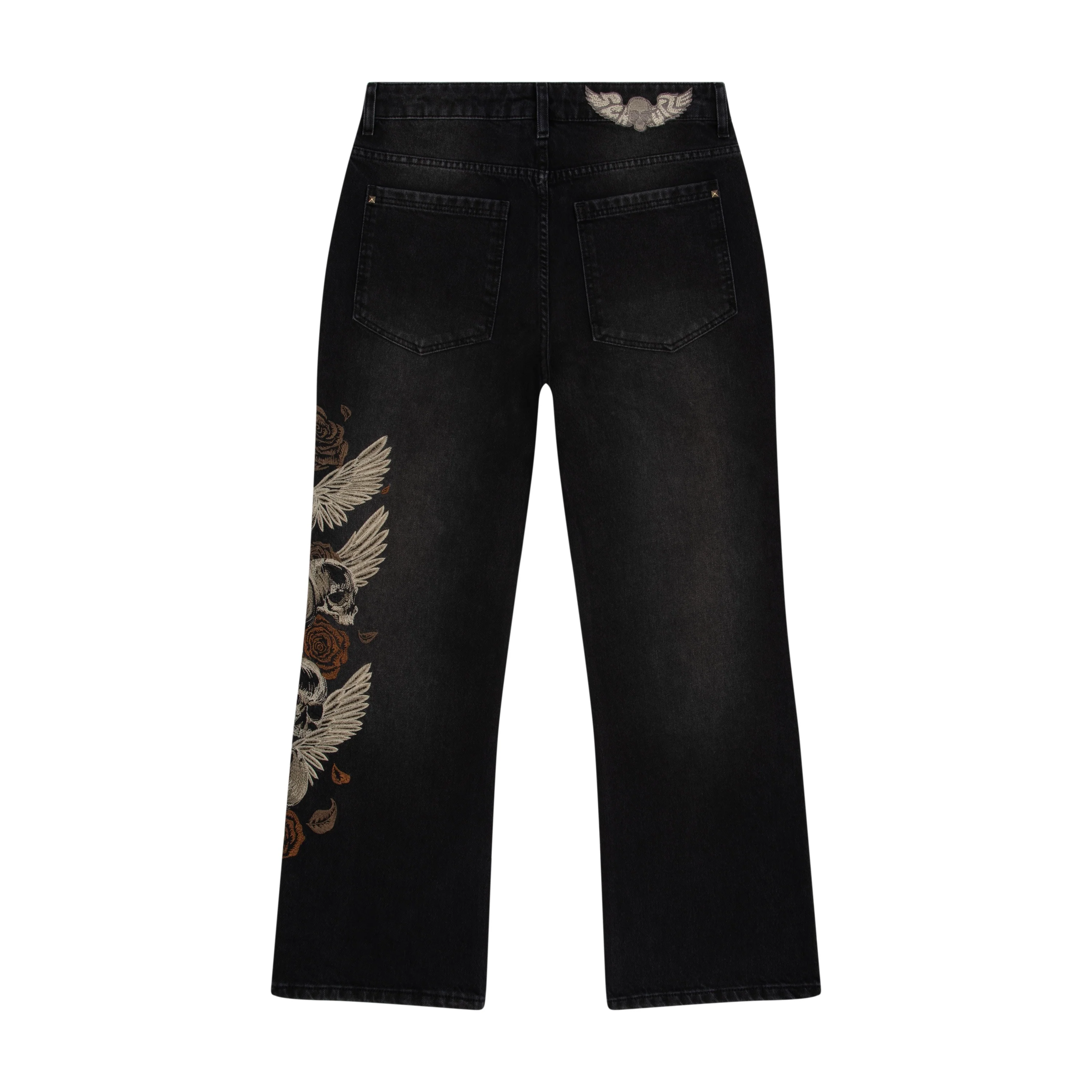 "hellboy" brown washed bootcut Denim - Image 2