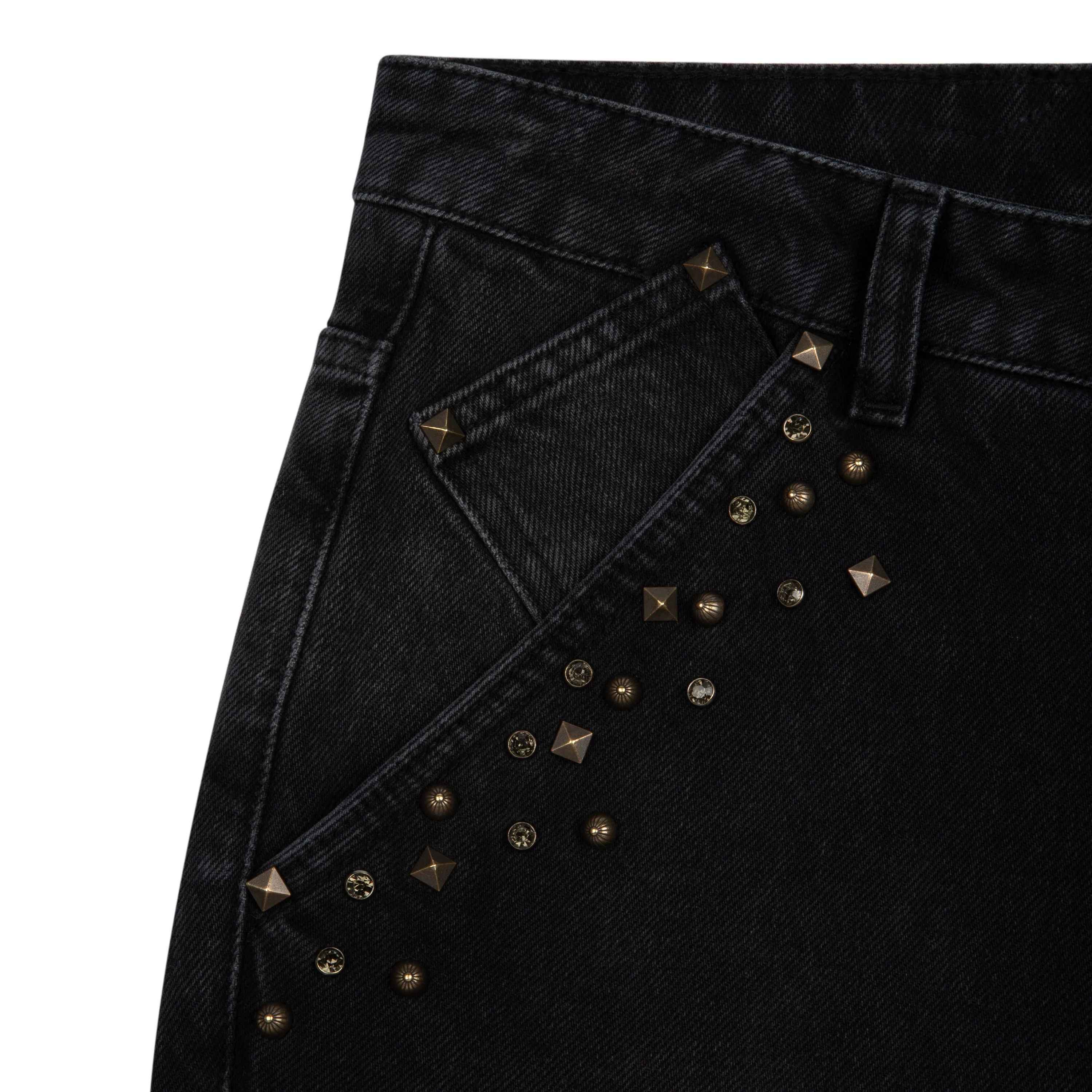 "hellboy" brown washed bootcut Denim - Image 3