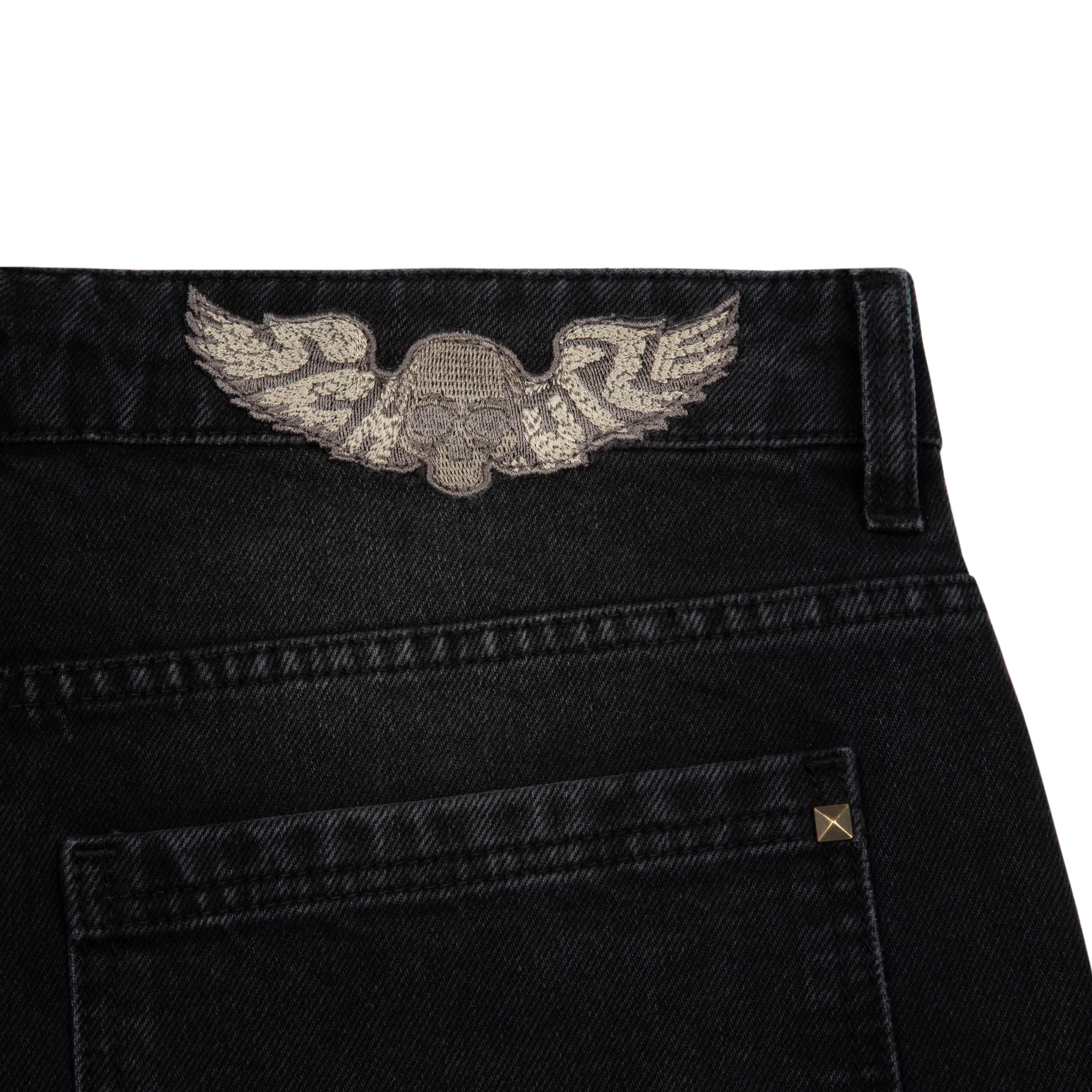 "hellboy" brown washed bootcut Denim - Image 6