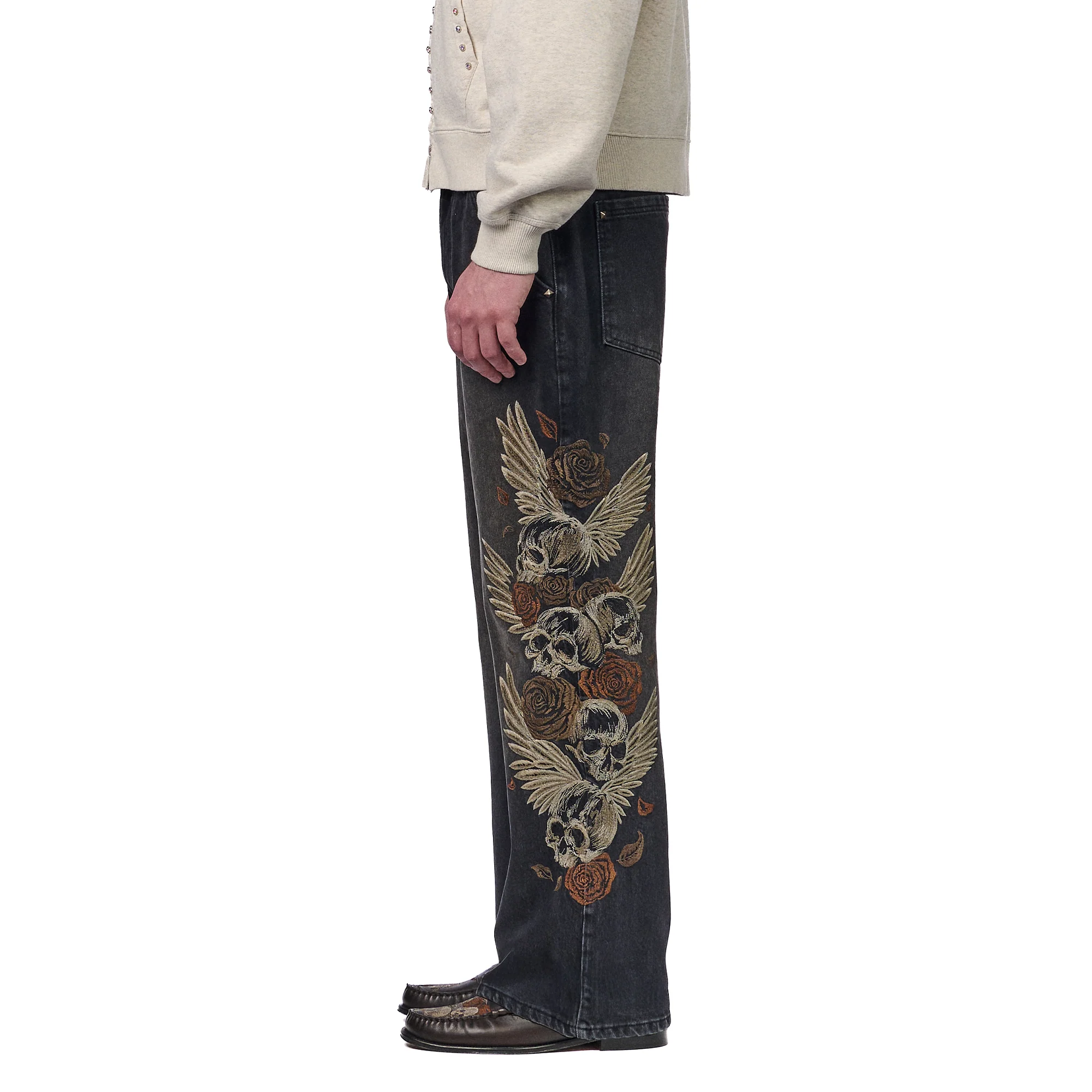"hellboy" brown washed bootcut Denim - Image 8