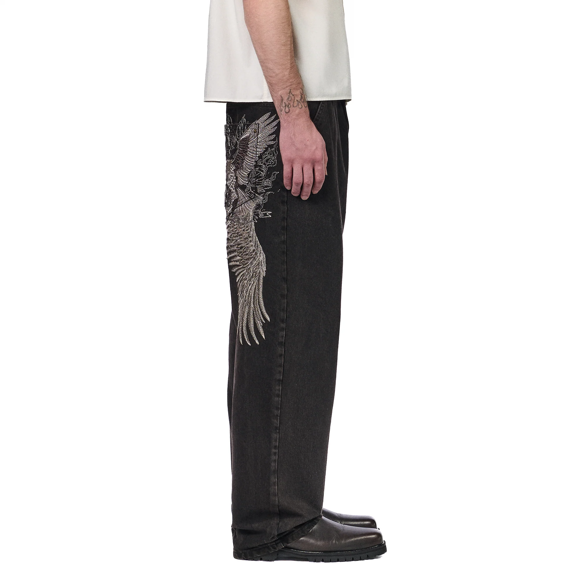 "hellboy" brown washed Denim 01 - Image 11
