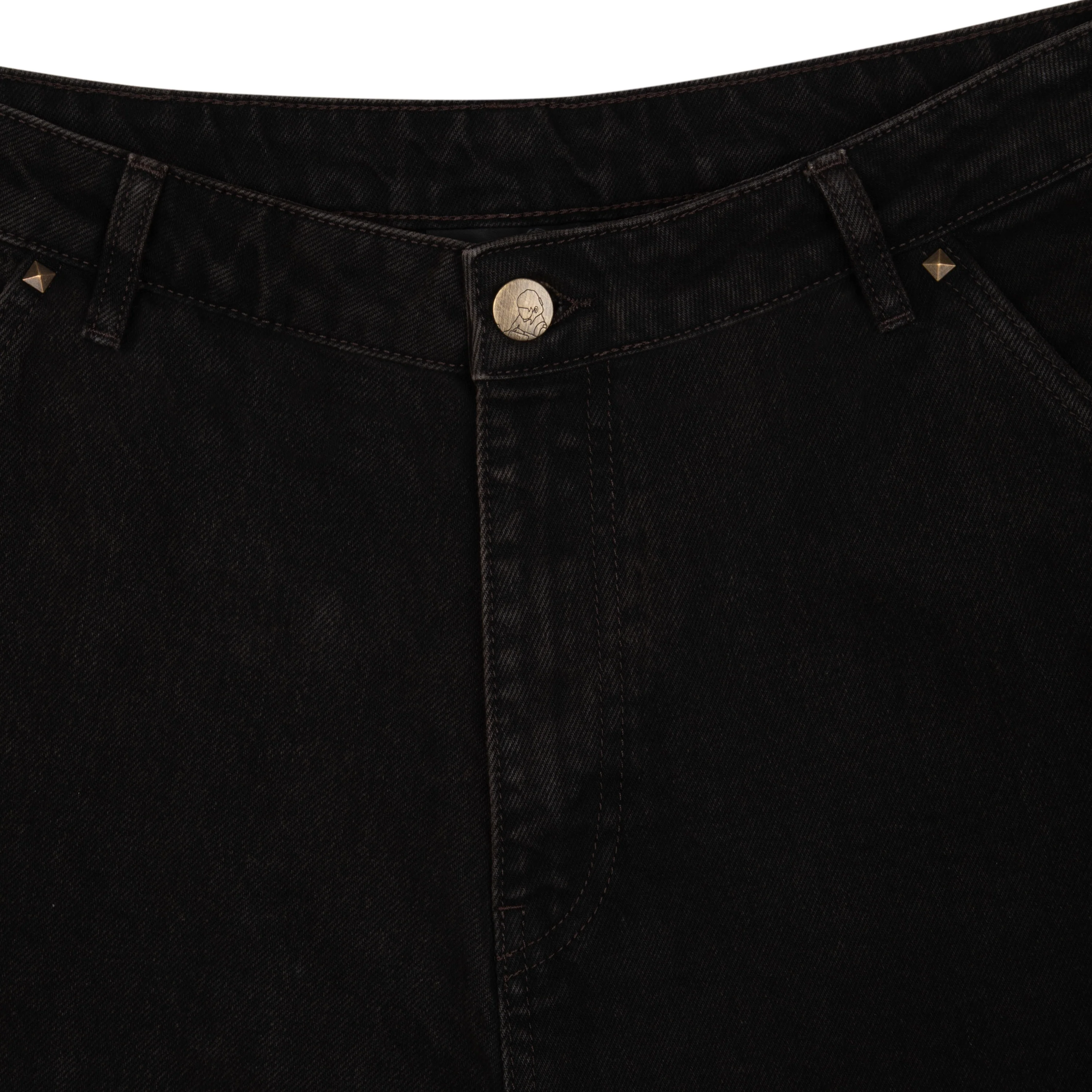 "hellboy" brown washed Denim 01 - Image 4
