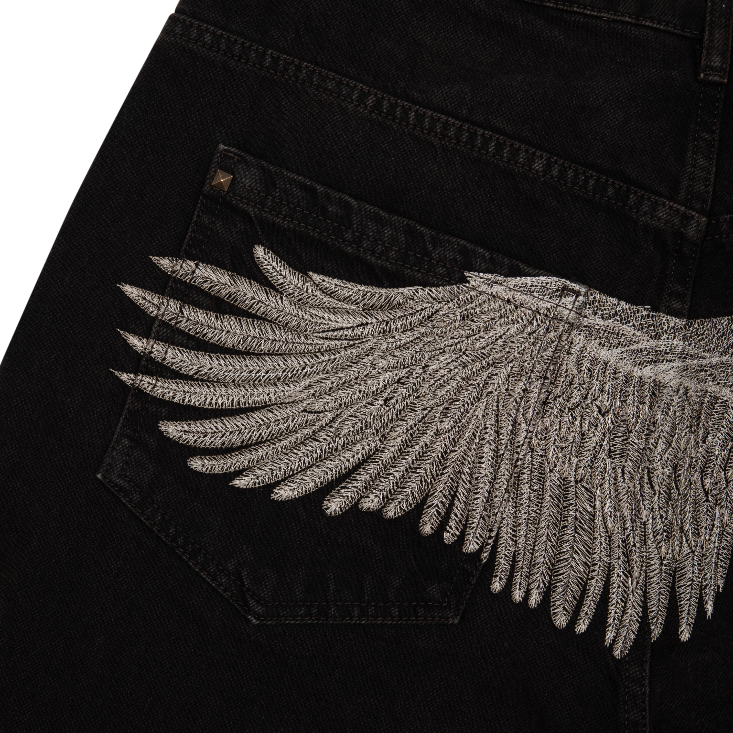 "hellboy" brown washed Denim 01 - Image 5