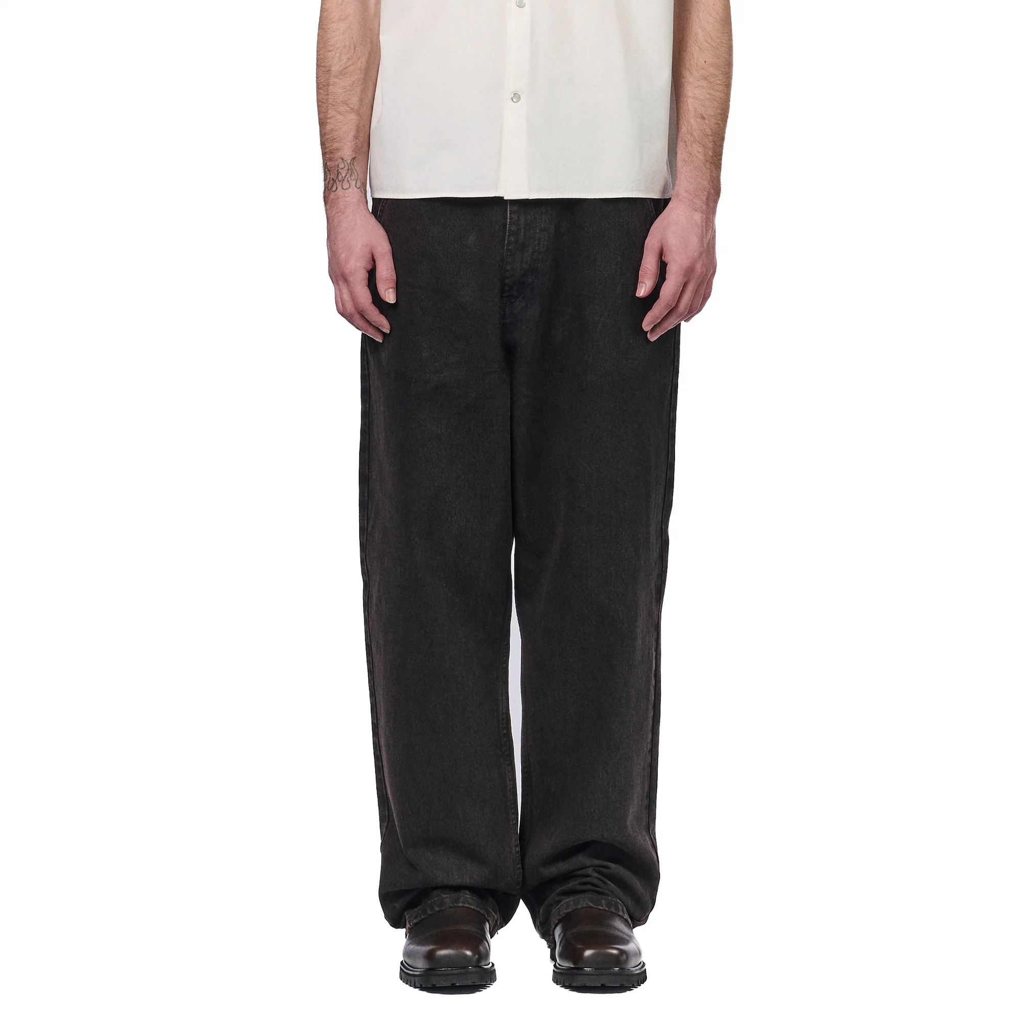 "hellboy" brown washed Denim 01 - Image 8