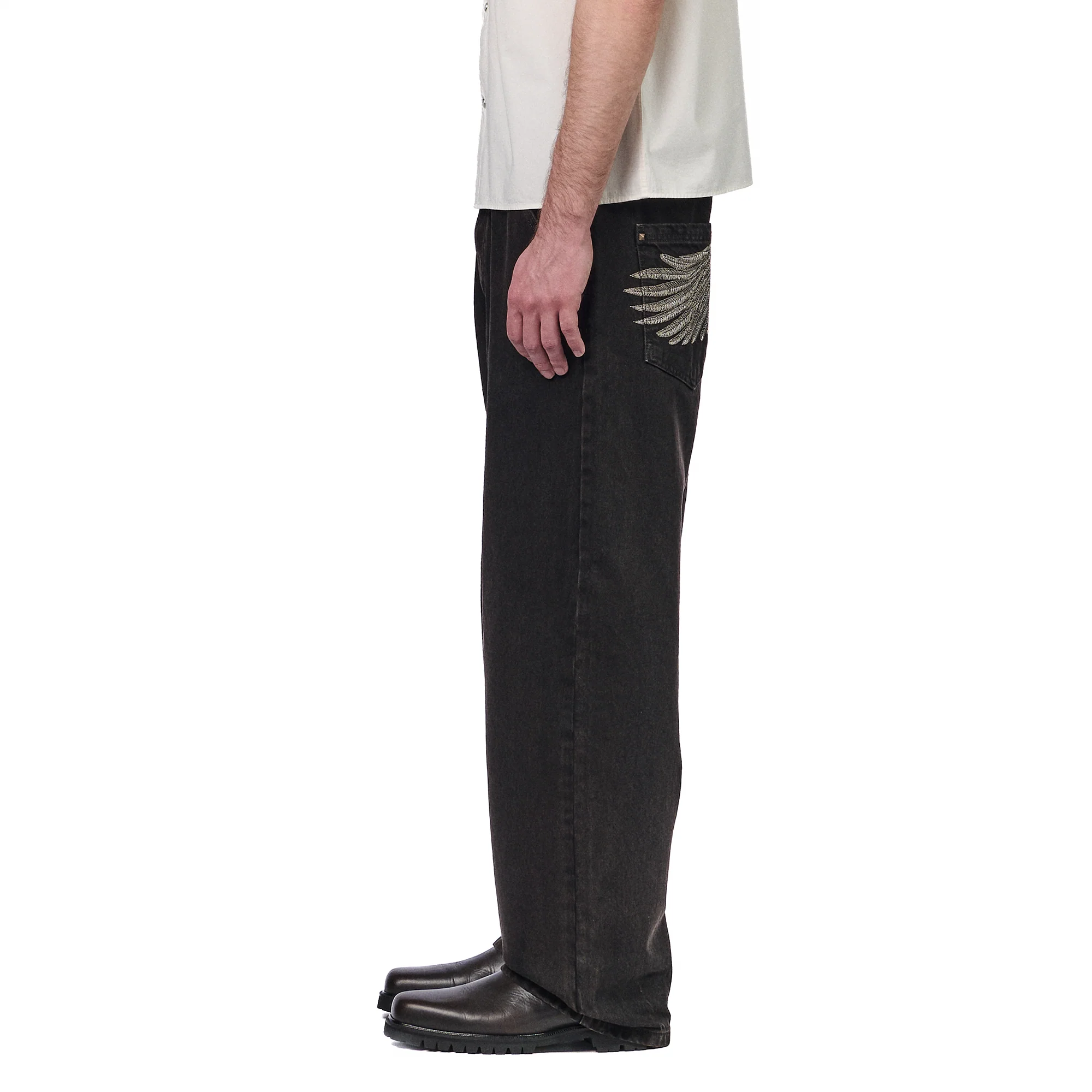 "hellboy" brown washed Denim 01 - Image 9