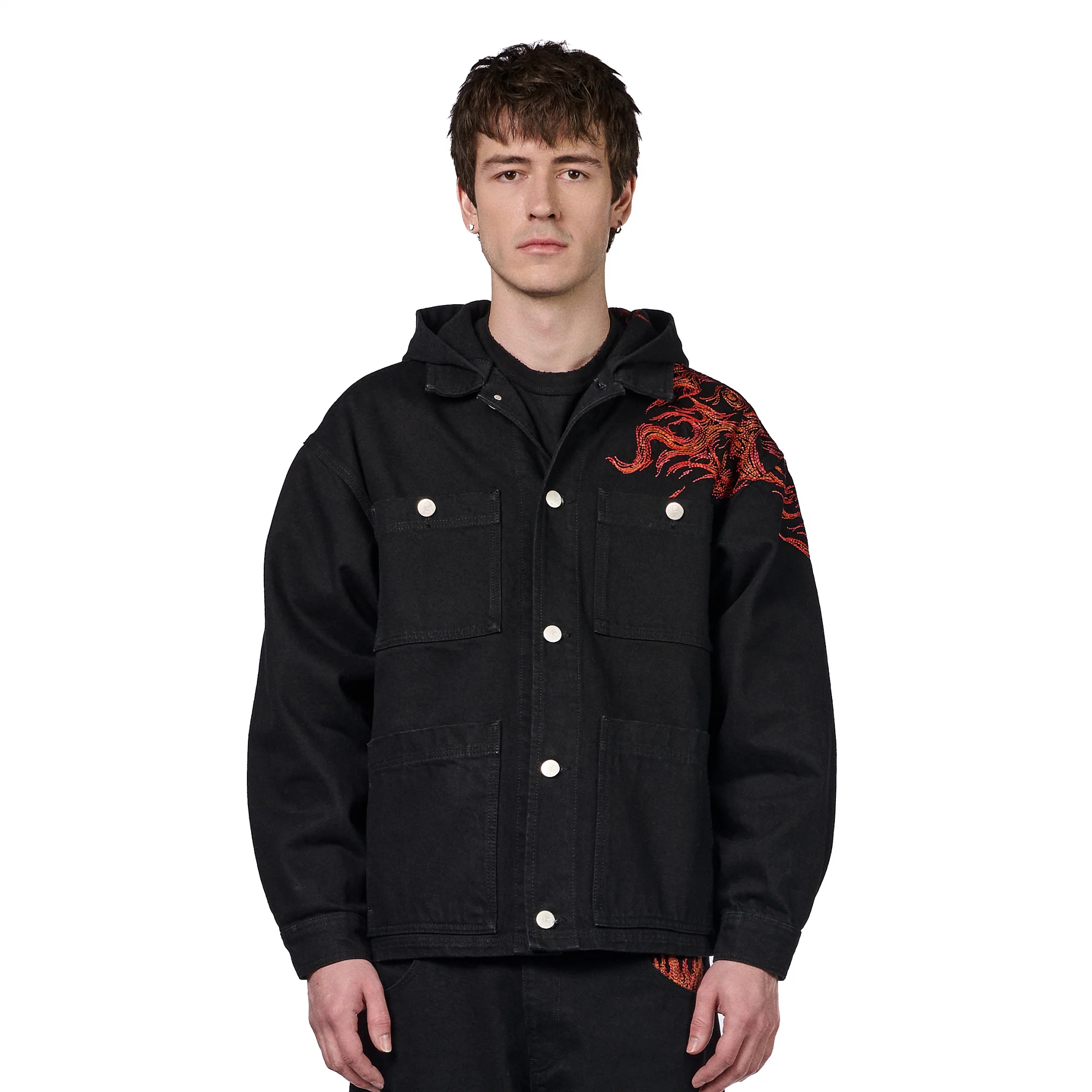 "hellboy" denim Jacket black - Image 10