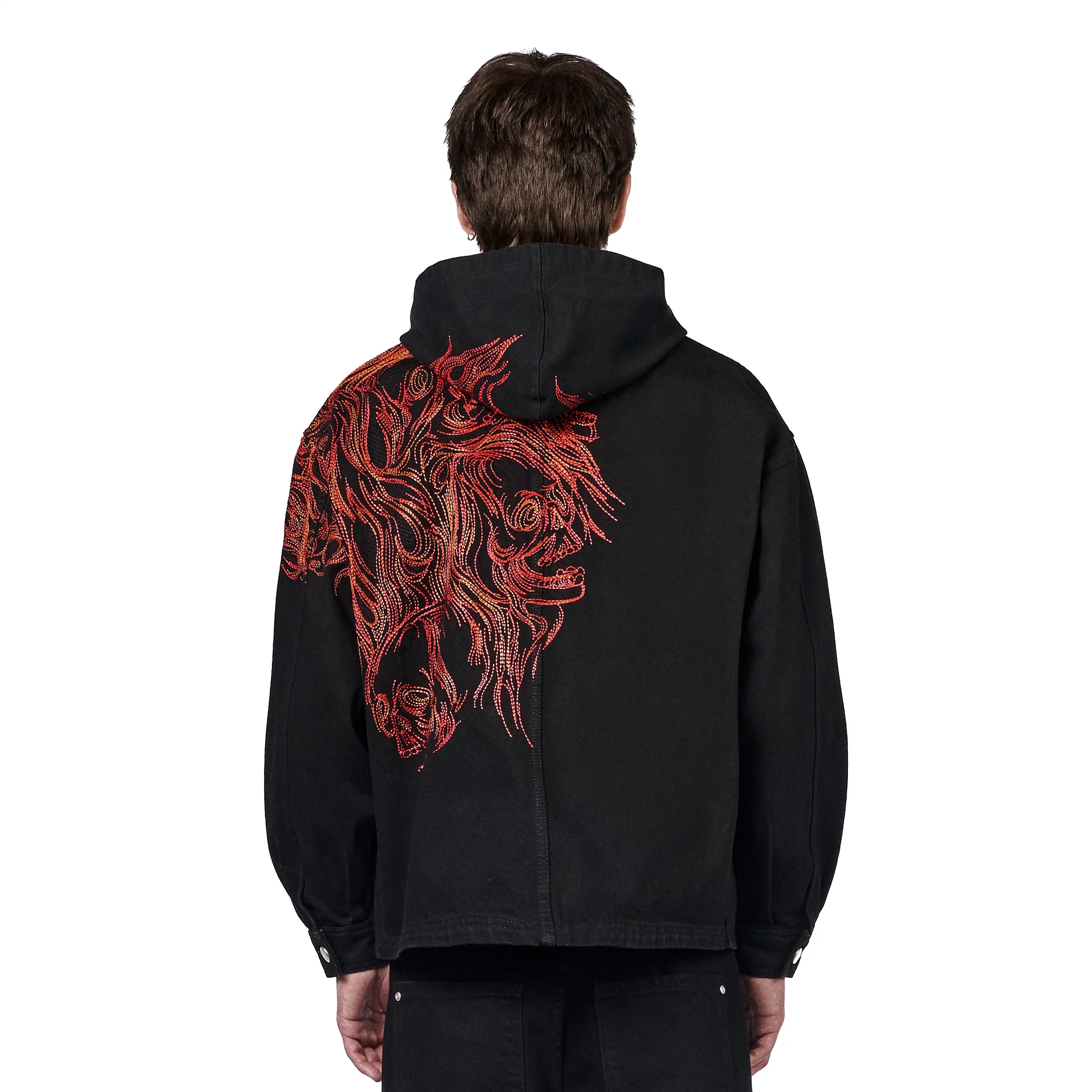 "hellboy" denim Jacket black - Image 13