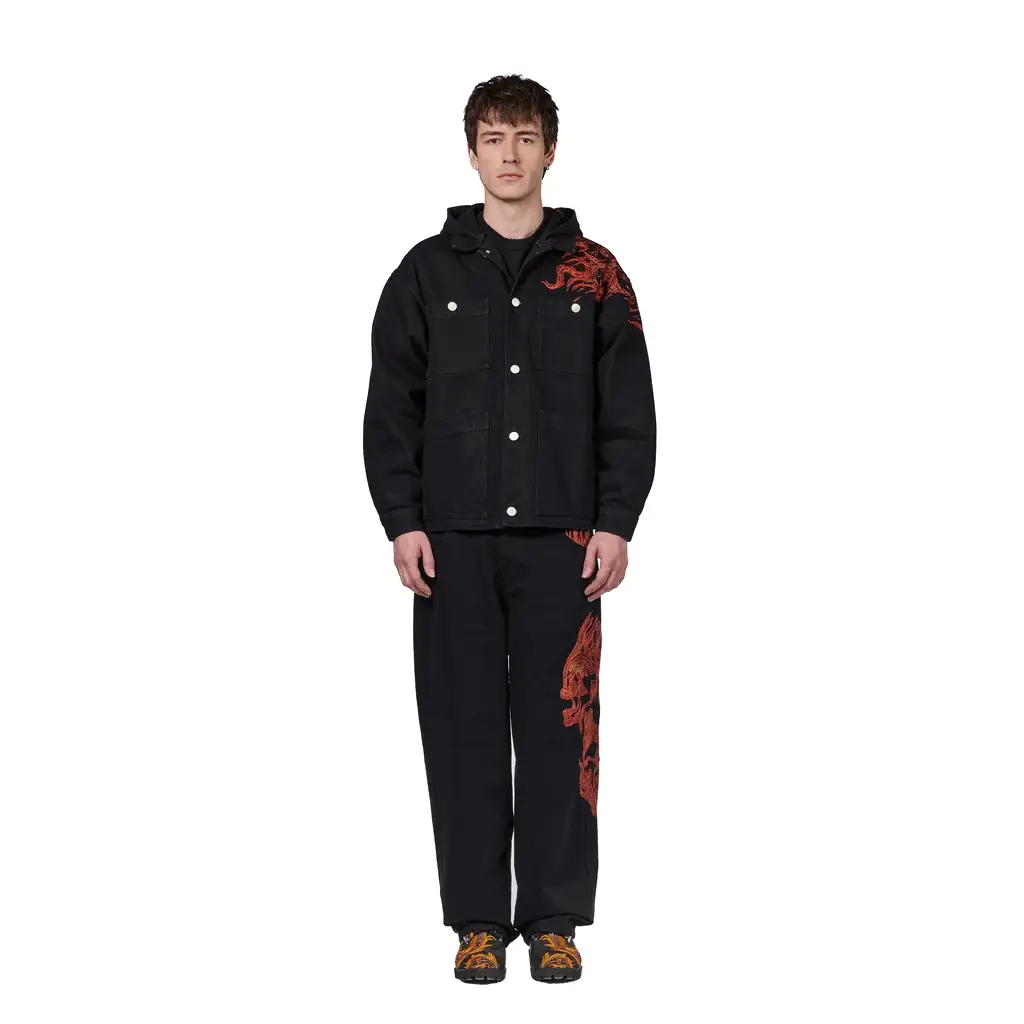 "hellboy" denim Jacket black - Image 15