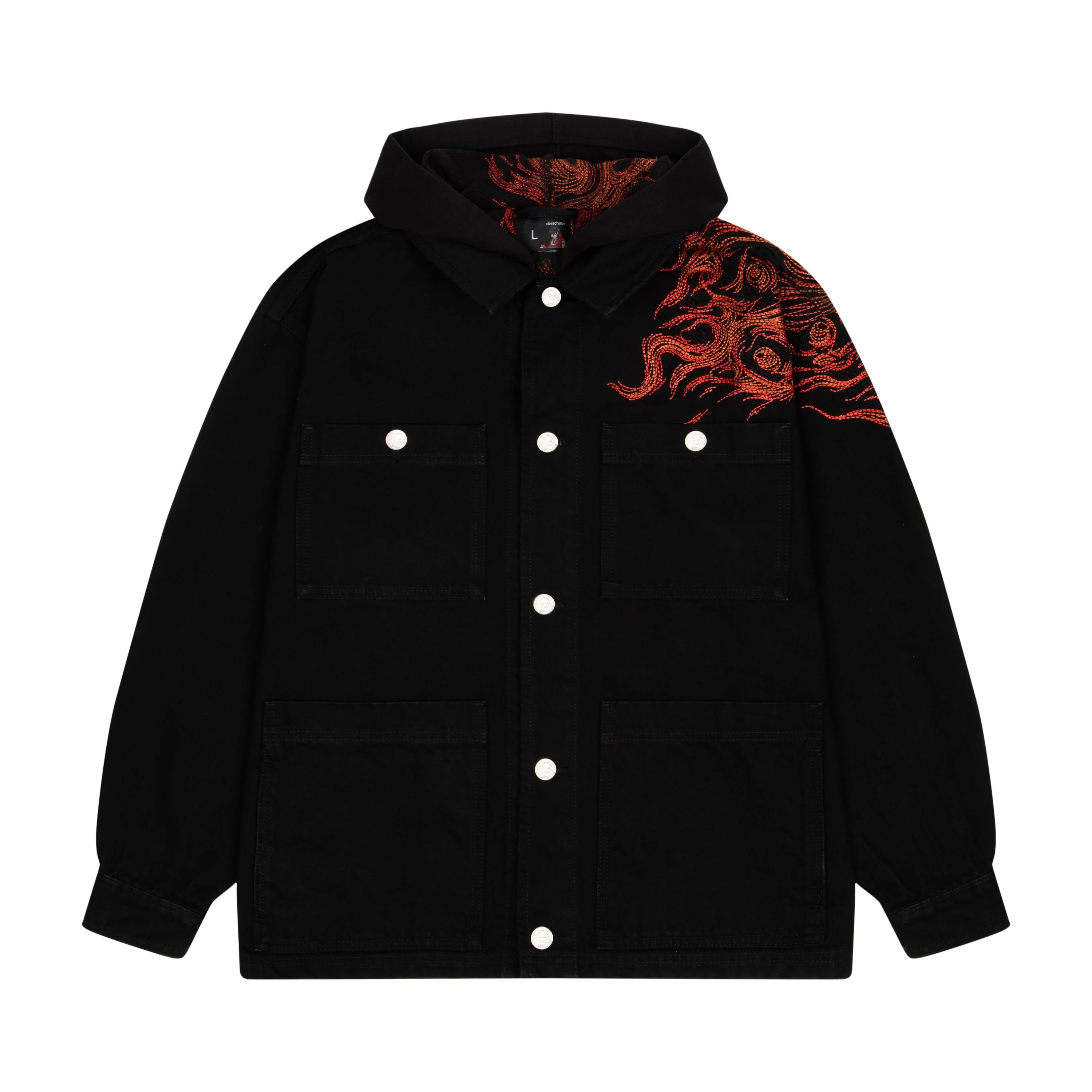 "hellboy" denim Jacket black - Image 3