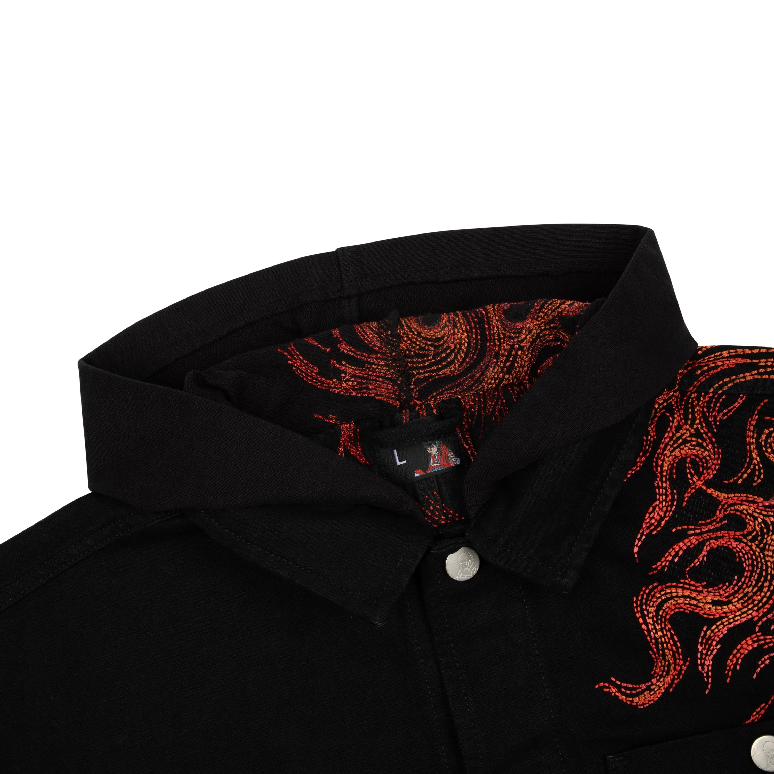"hellboy" denim Jacket black - Image 4