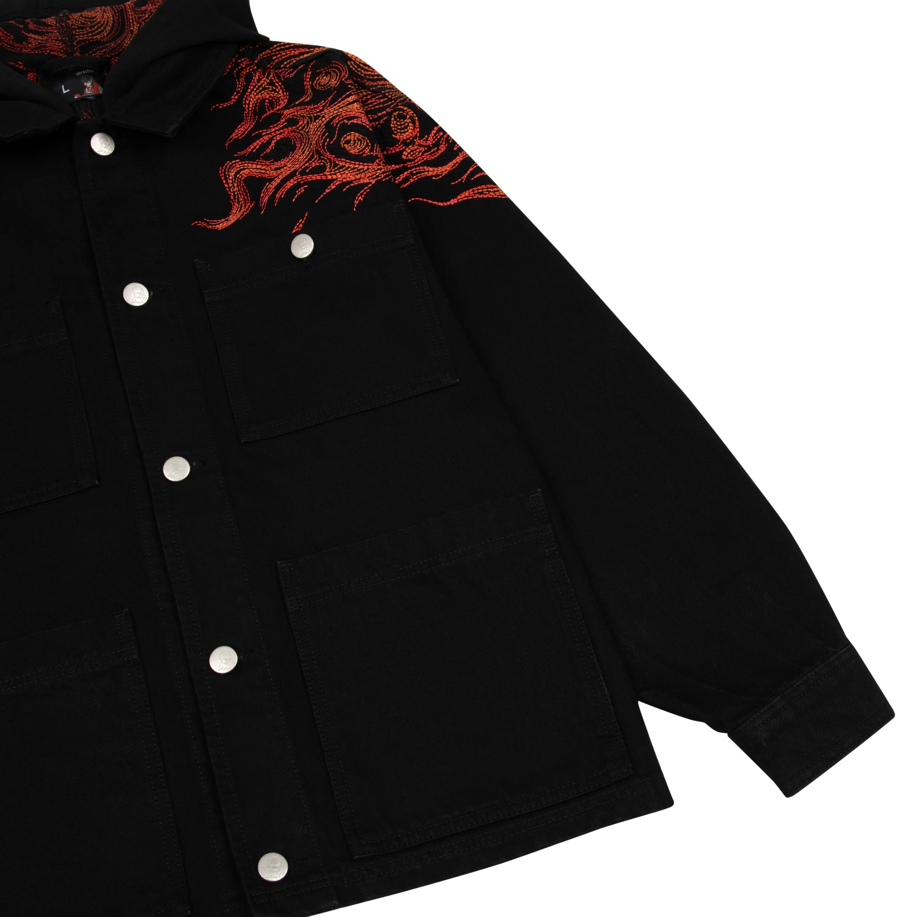 "hellboy" denim Jacket black - Image 6