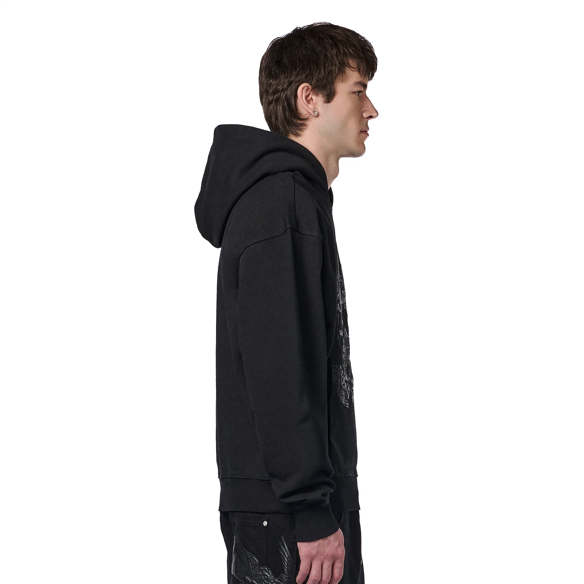 "hellboy" Hoodie black 01 - Image 9