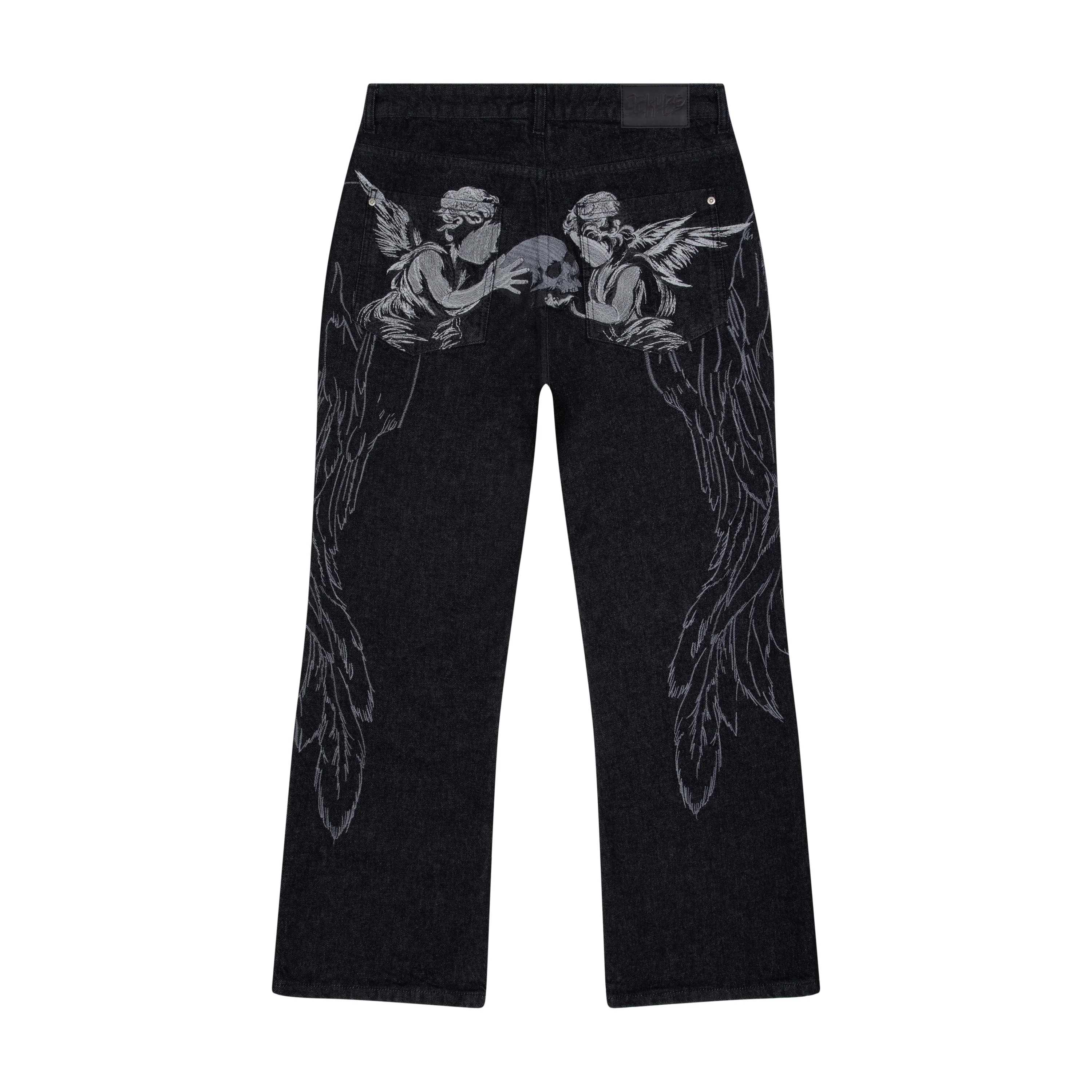 "hellboy" indigo raw bootcut Denim