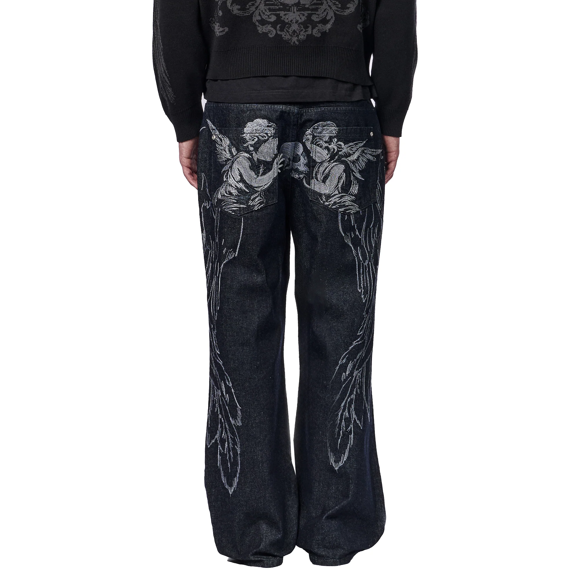 "hellboy" indigo raw bootcut Denim - Image 11