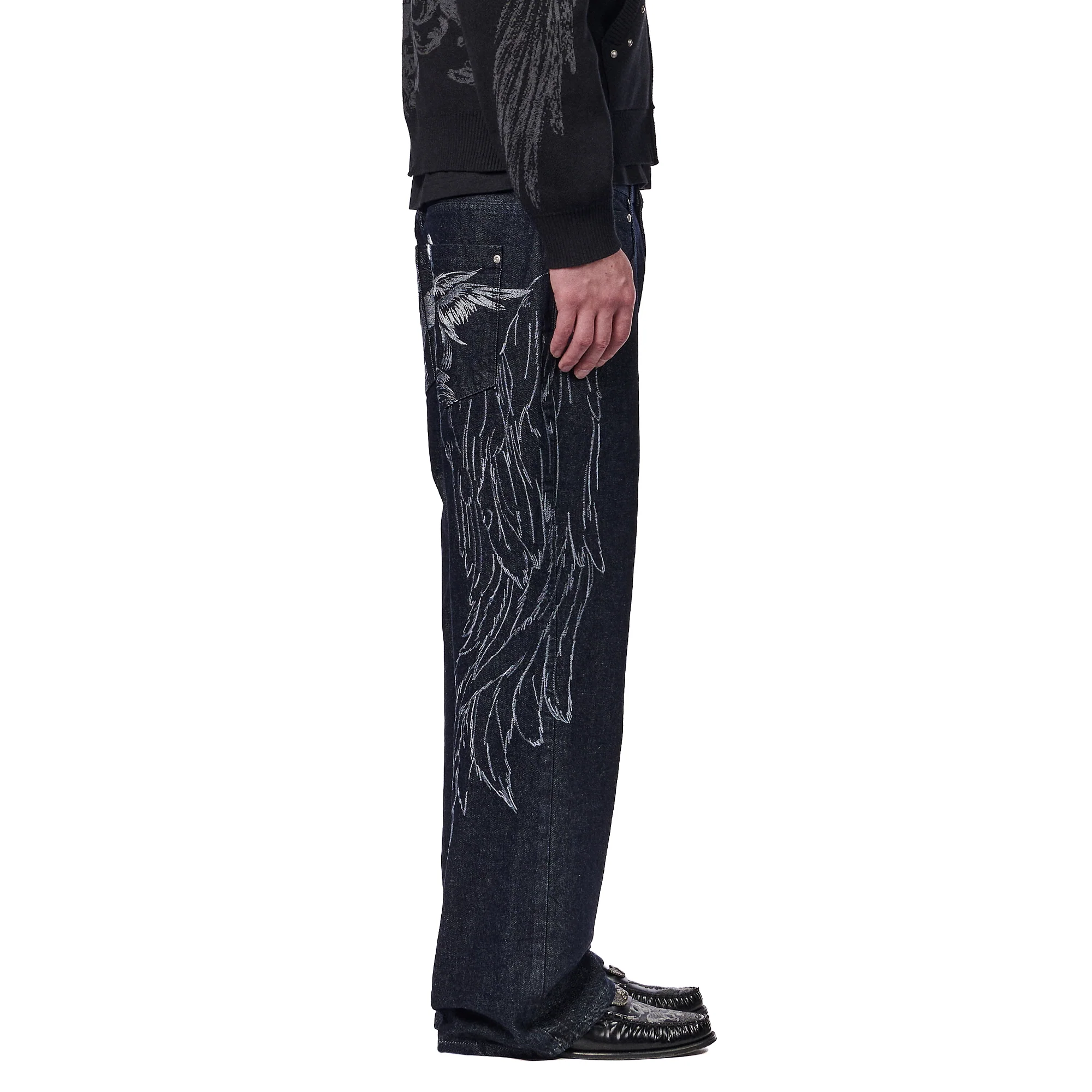 "hellboy" indigo raw bootcut Denim - Image 12